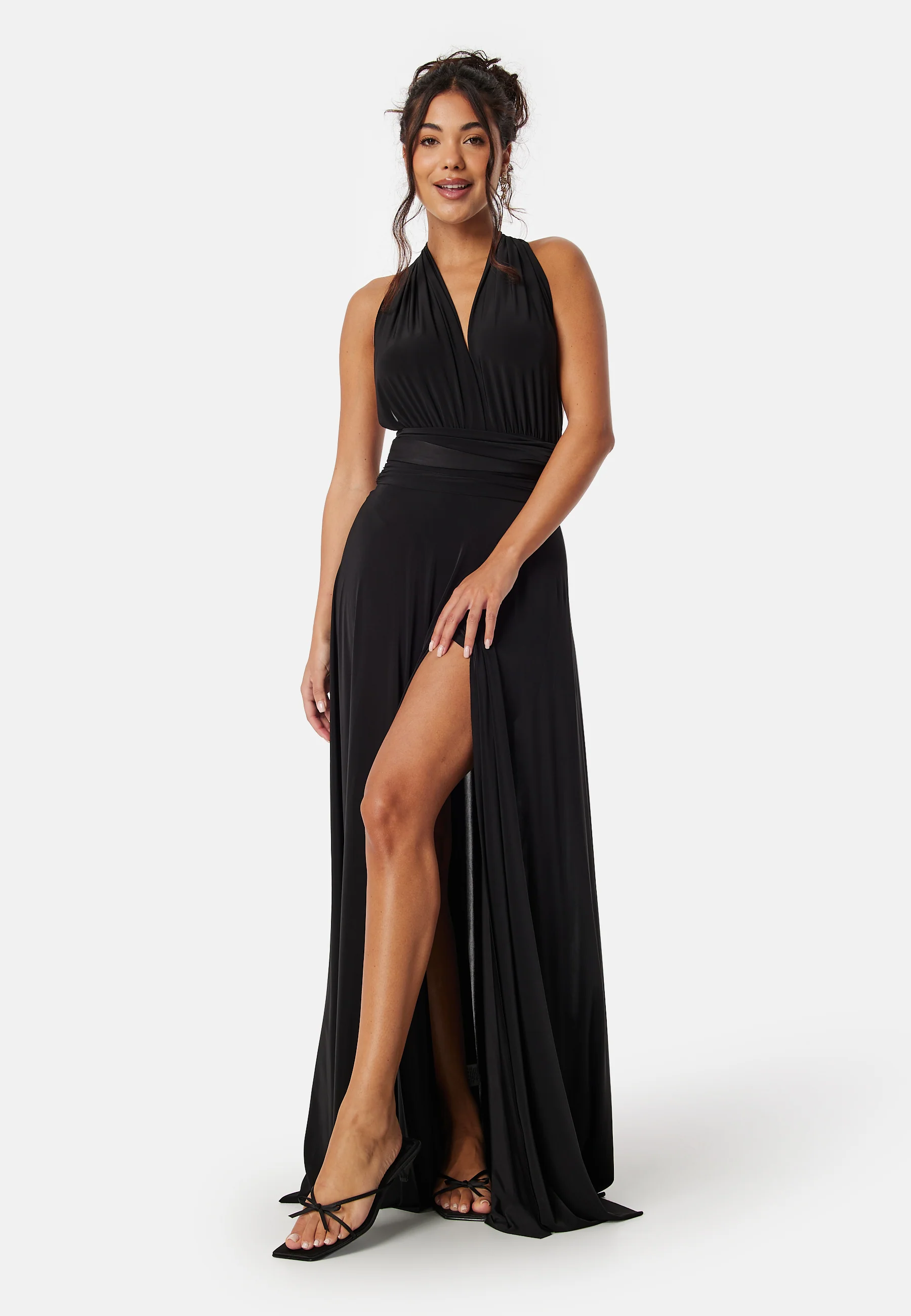 Multi Tie Maxi Dress Split - Image 2