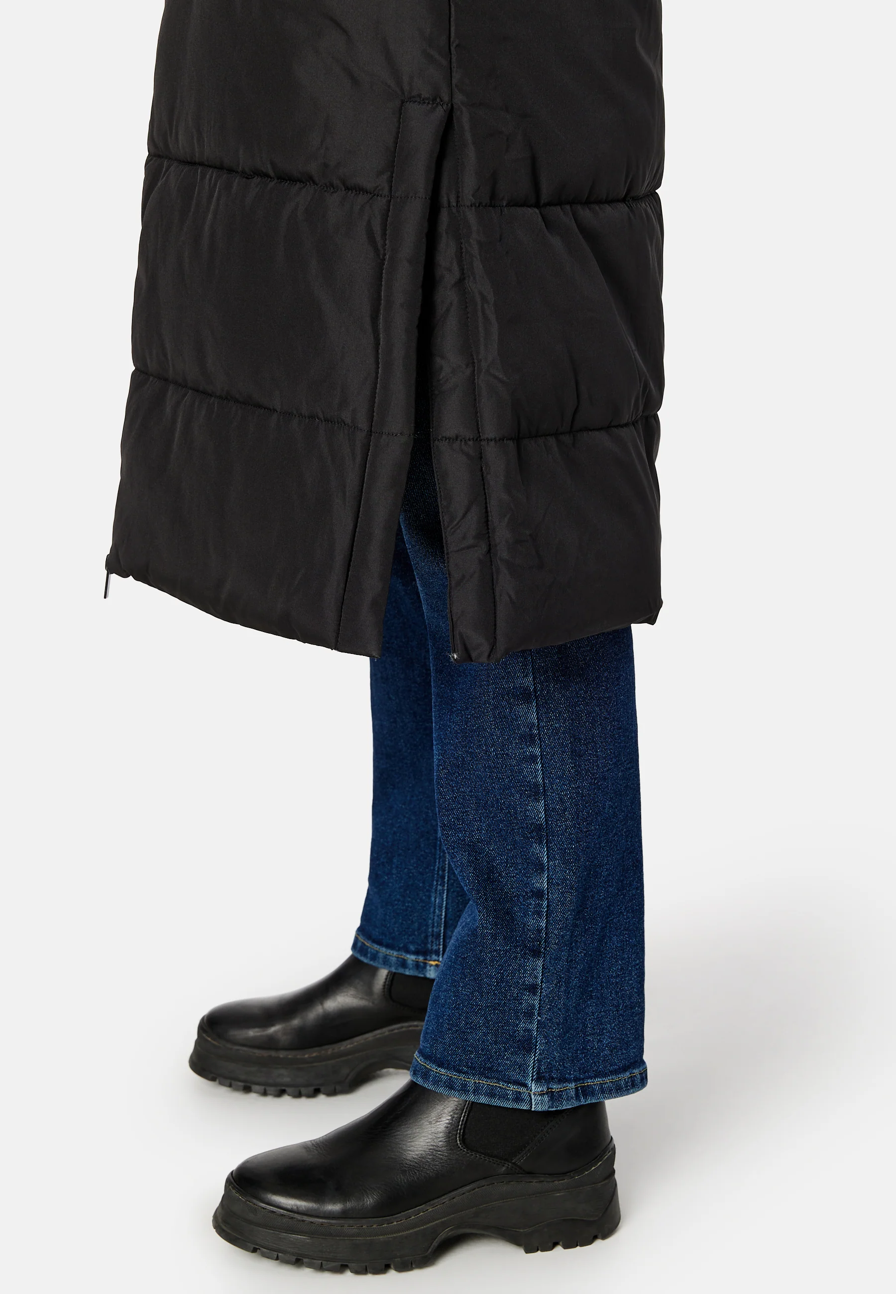 Nilly High Neck Long Coat - Image 6