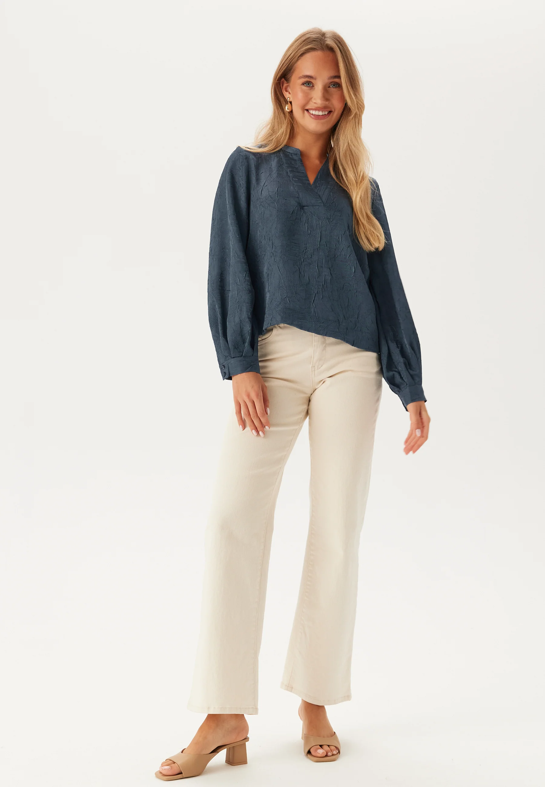 Objjohnson Re L/S V-NECK TOP - Image 3