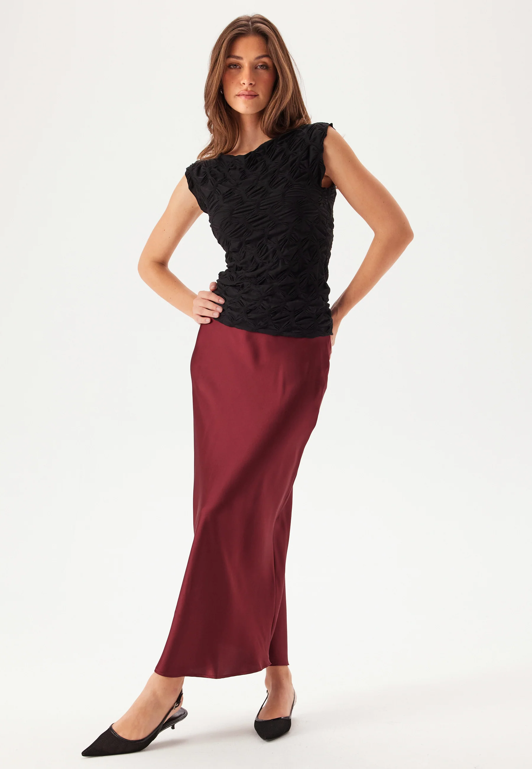 Objsateen Mw Ancle Skirt - Image 3