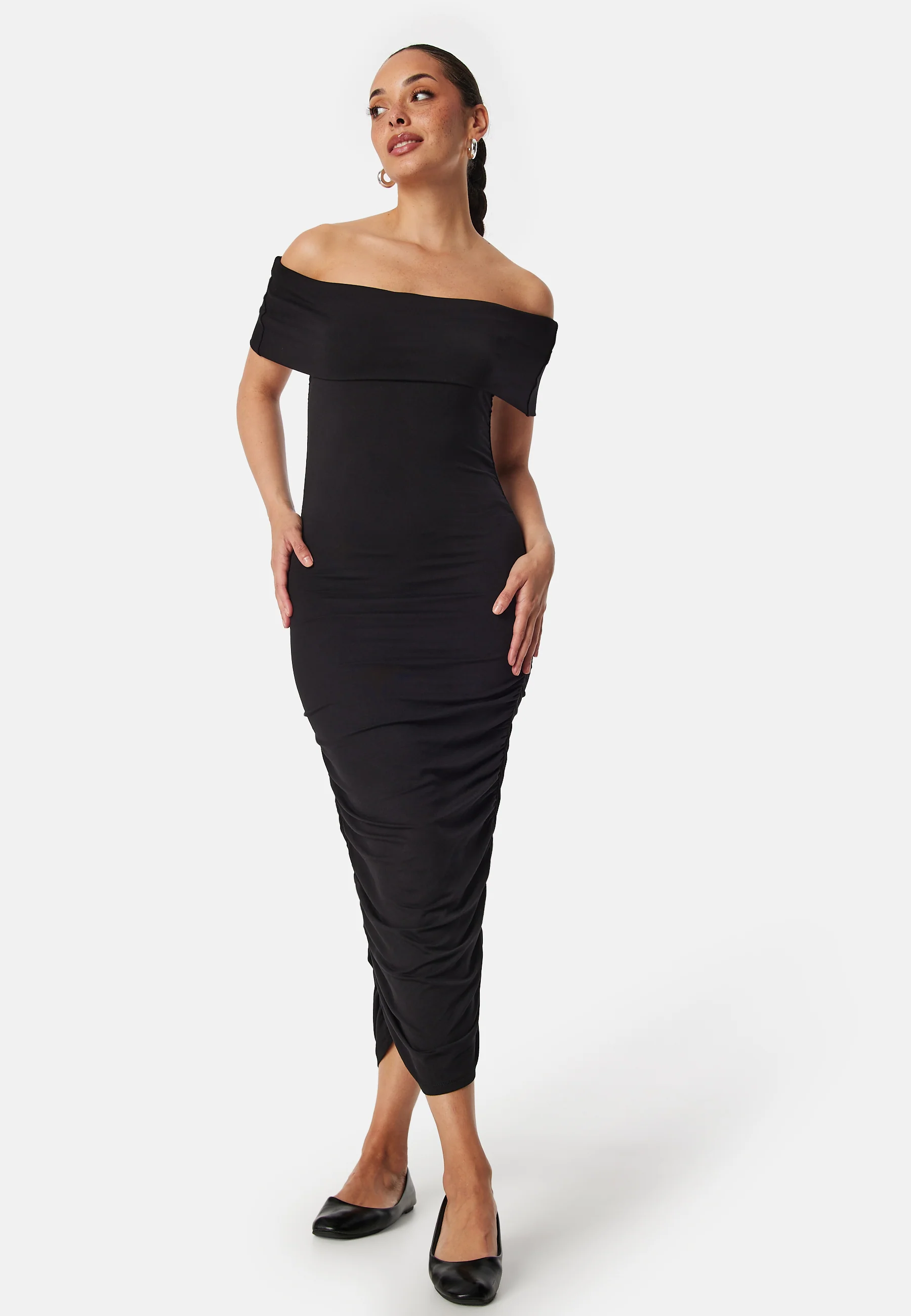 Off Shoulder Midi Dress