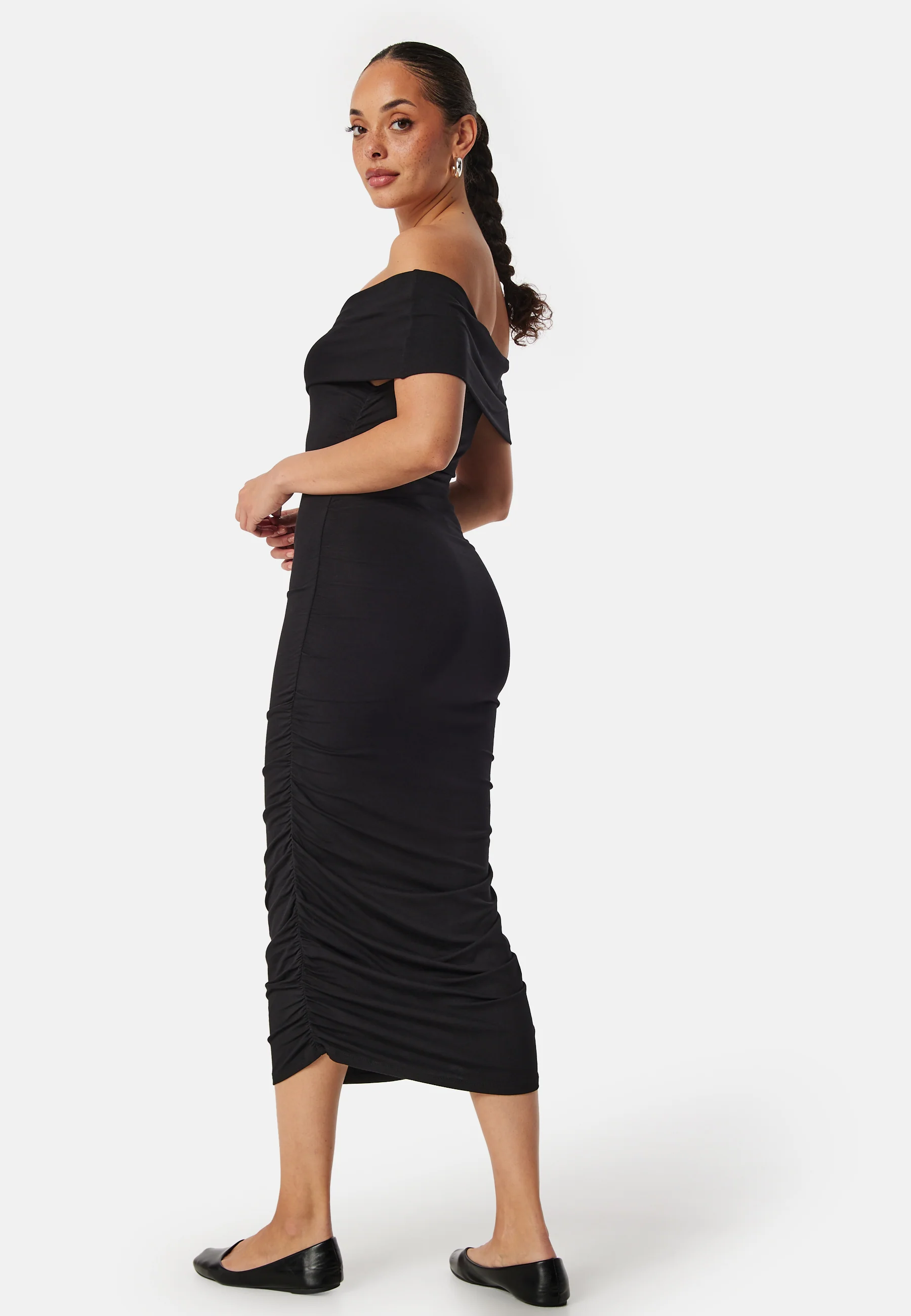Off Shoulder Midi Dress - Image 2