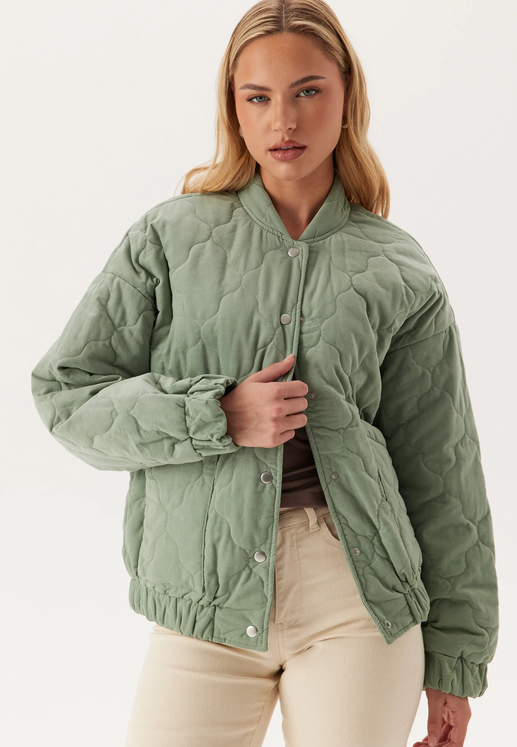 Onlaime L/S CORD QUILT JACKET