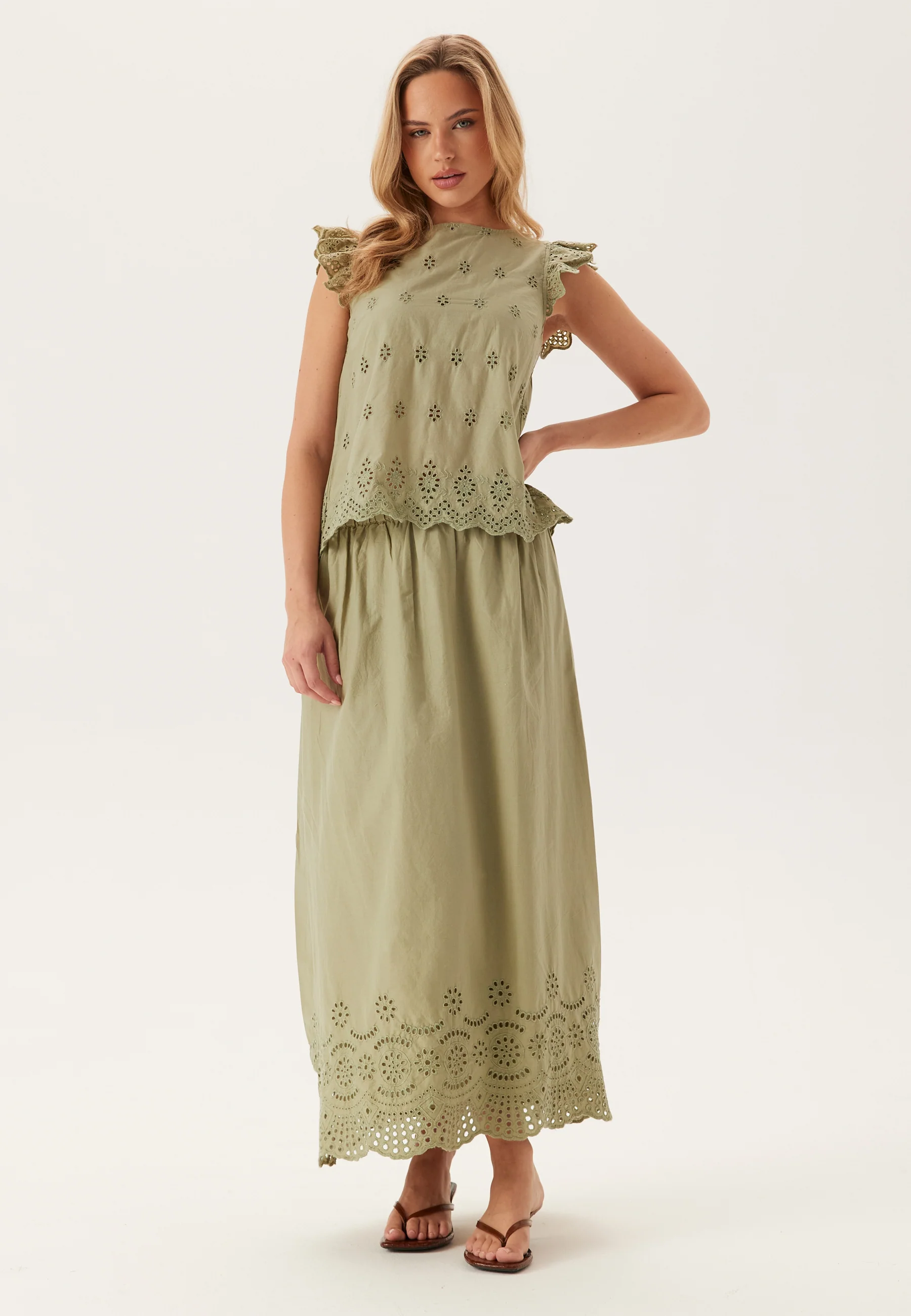 Onllou Life Emb Long Skirt - Image 2