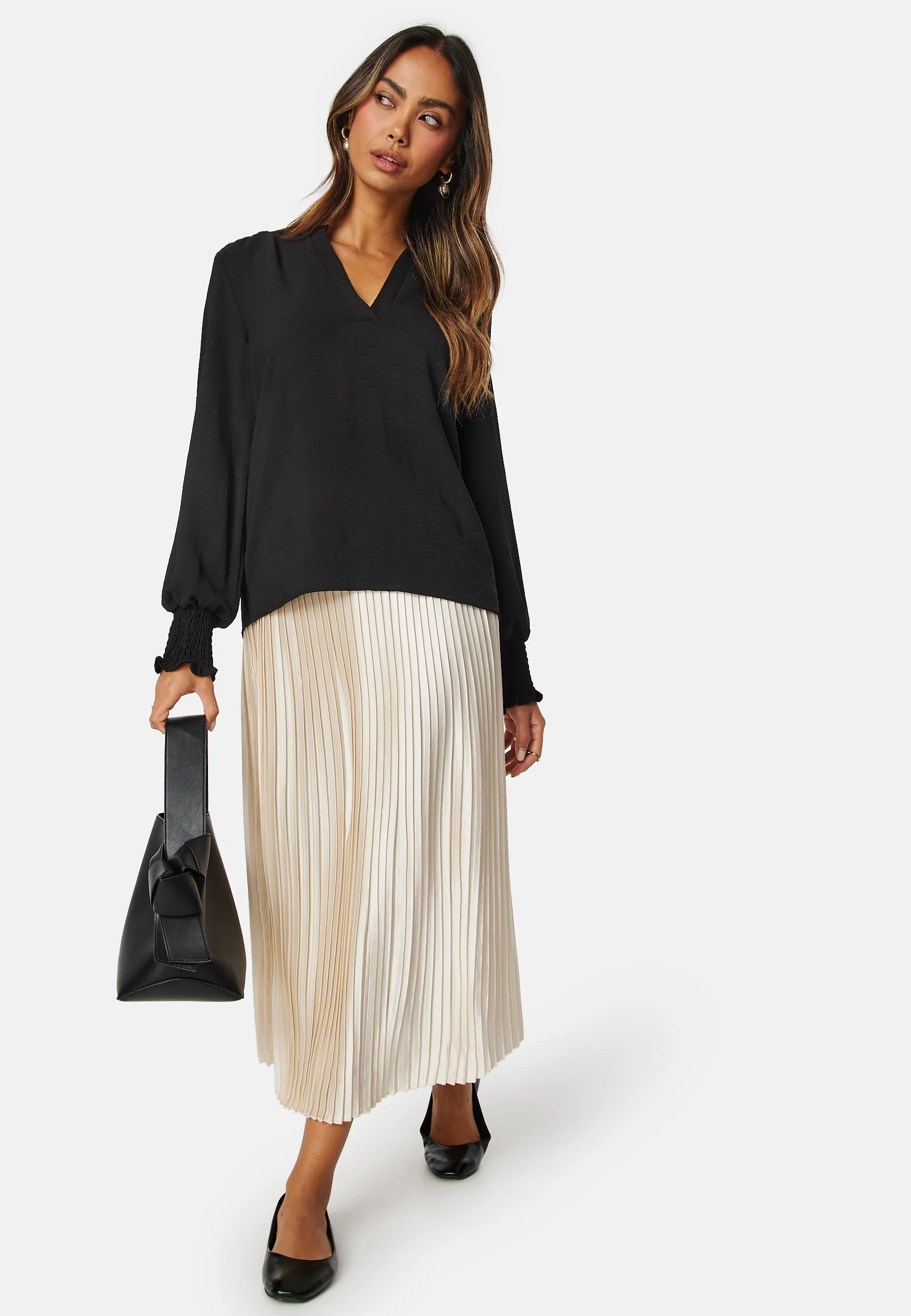 Onlmette V-Neck Smock Top - Image 3