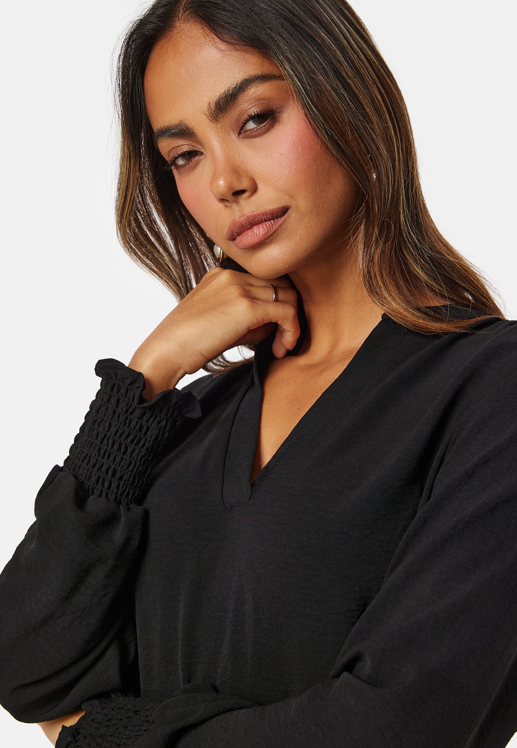 Onlmette V-Neck Smock Top - Image 4