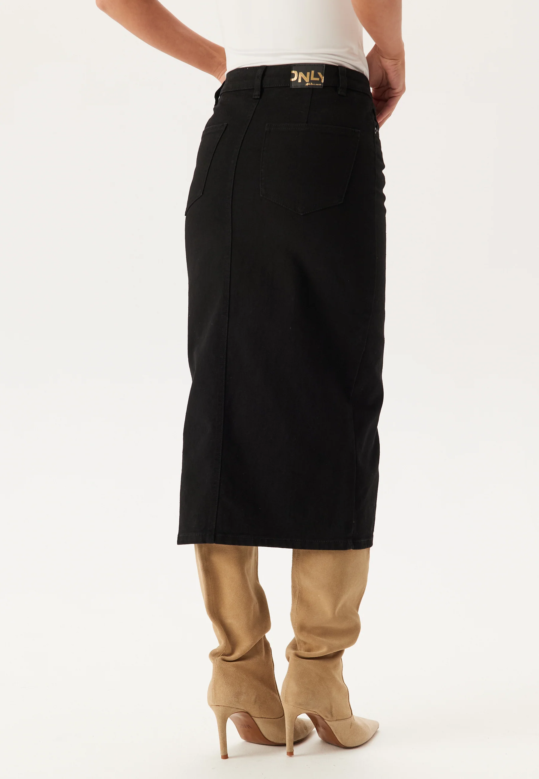 Onlsiri Front Slit Skirt Dnm - Image 2