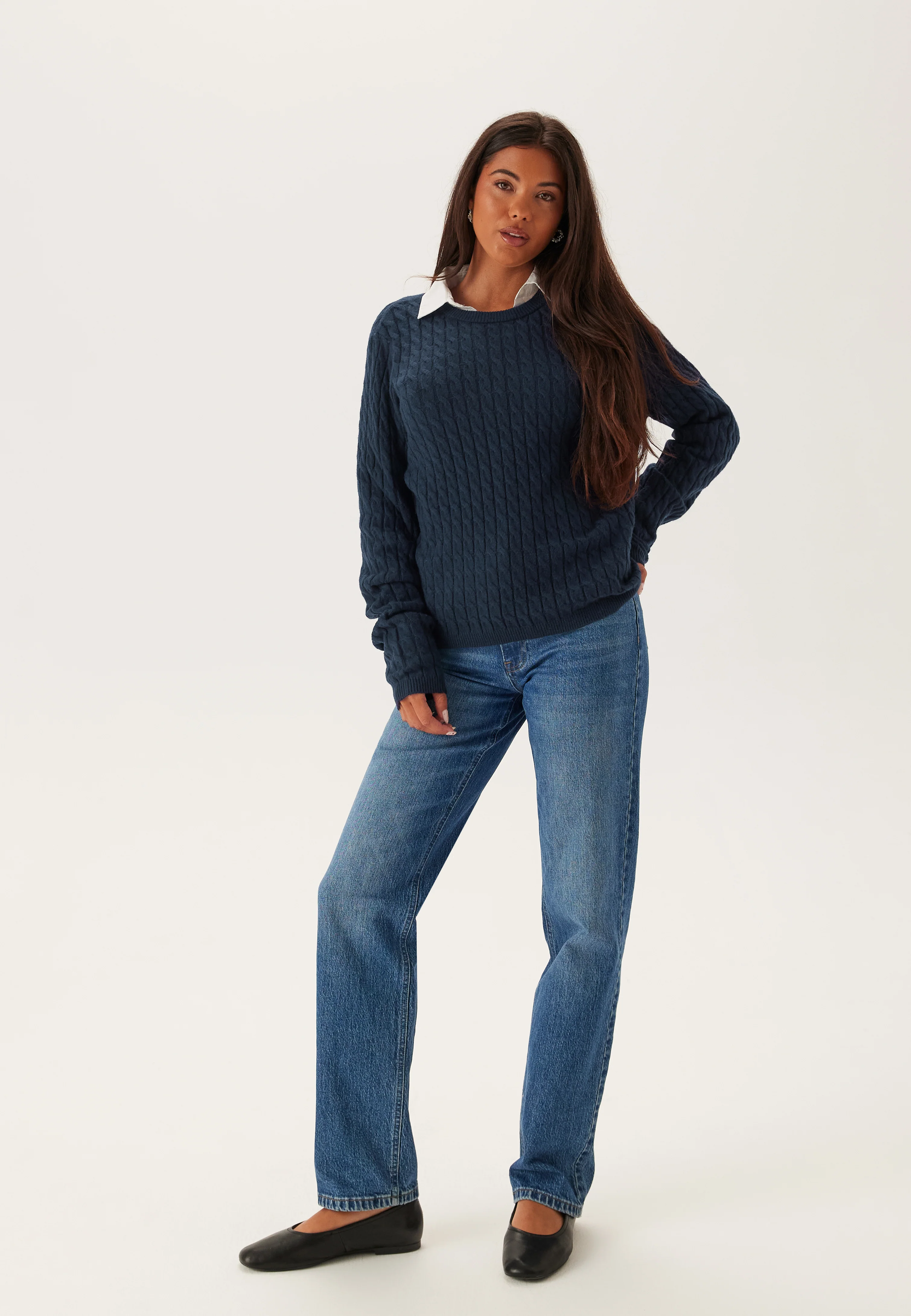Pcfia Ls Cable Knit - Image 4