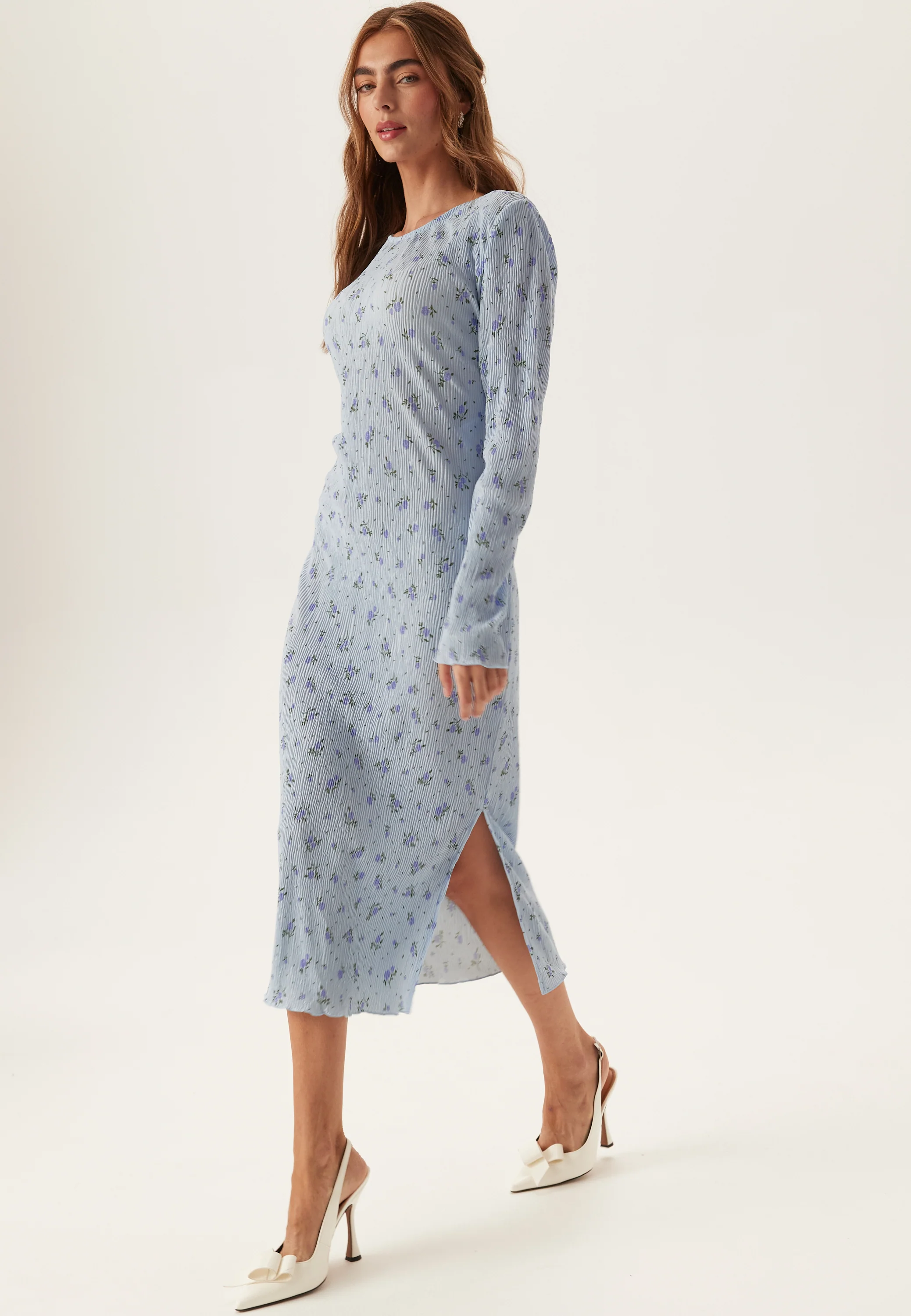 Pcflora Ls Midi Dress