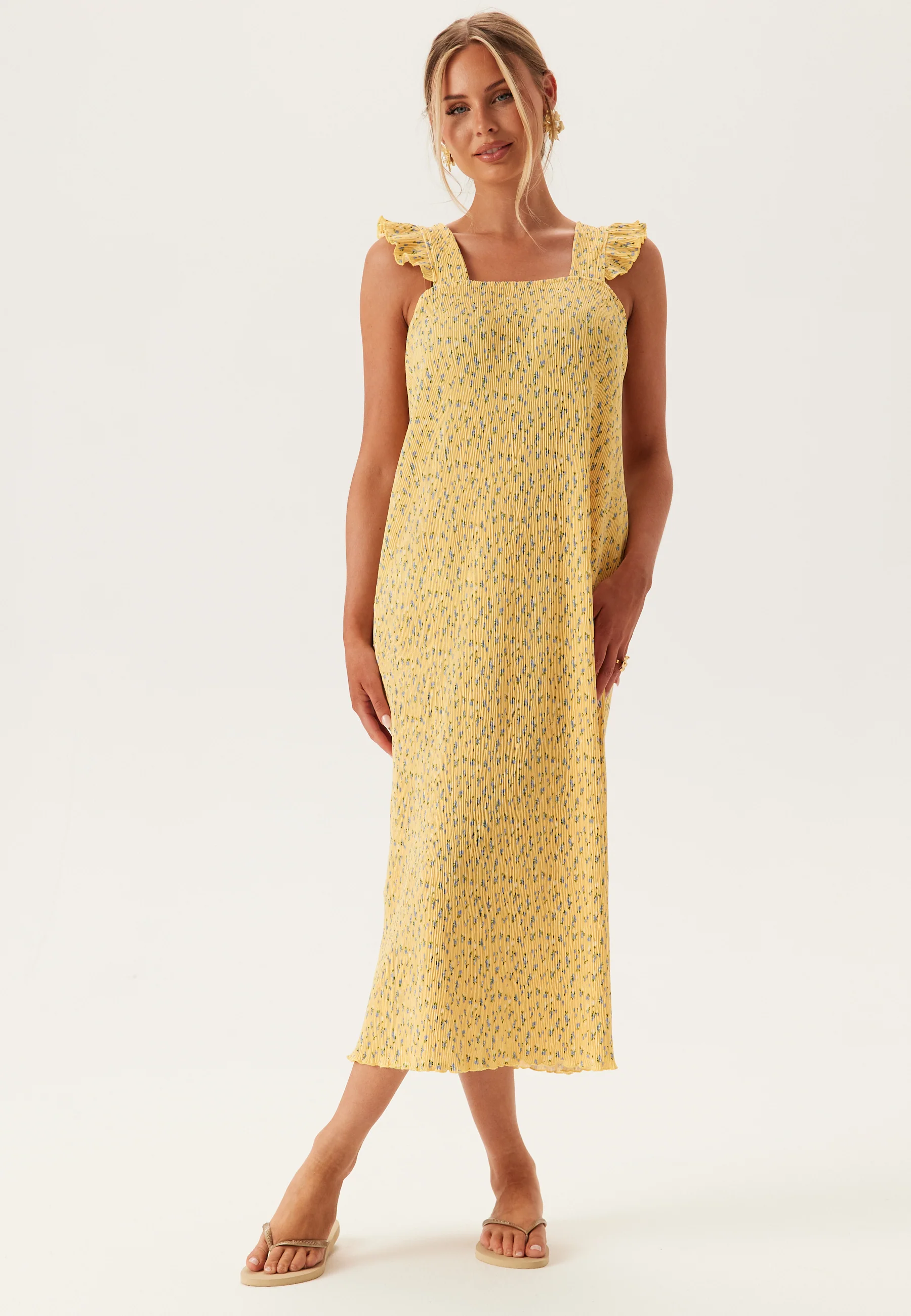 Pcflora Strap Flounce Dress - Image 3