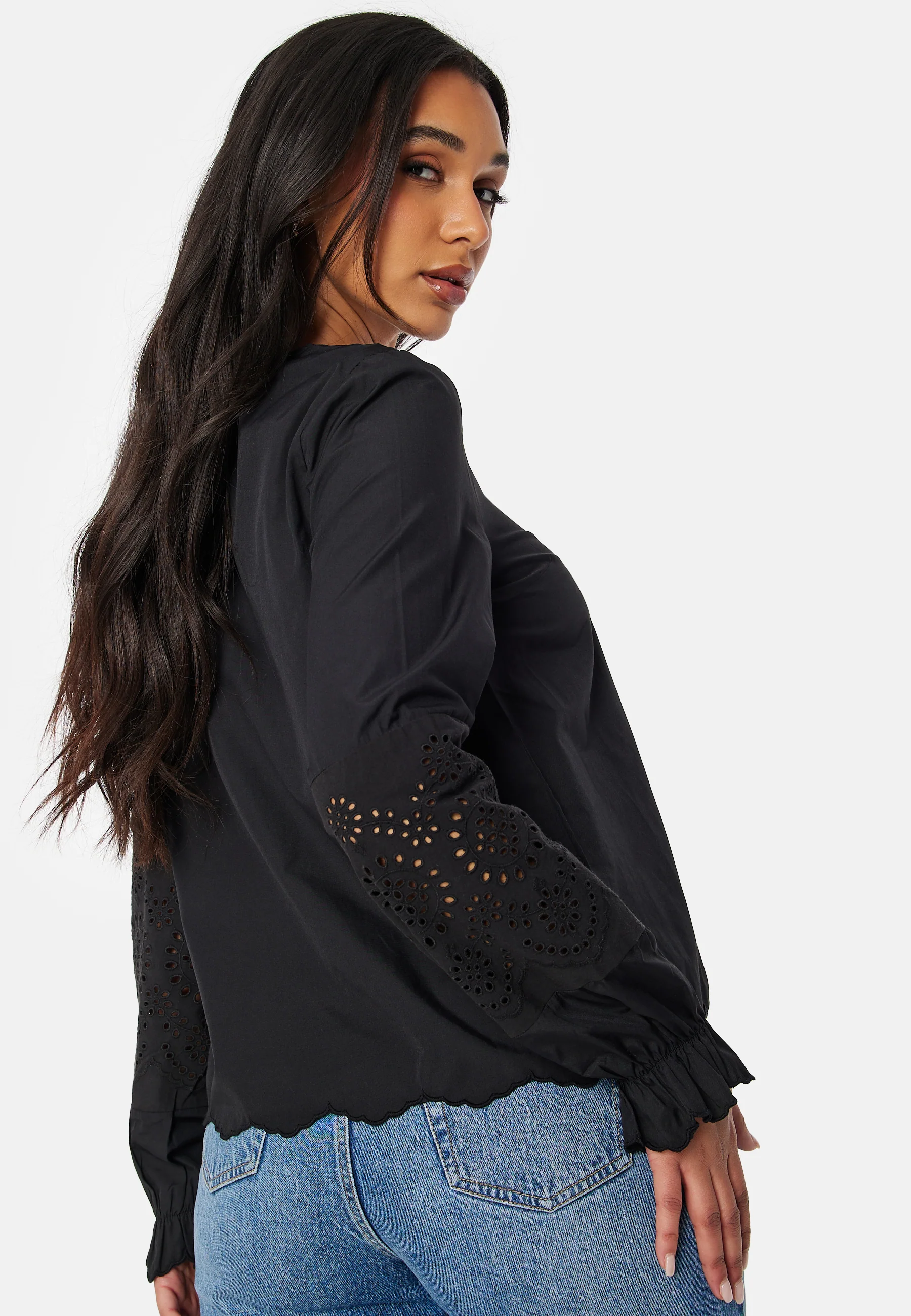 Pcjabby LS V-Neck top - Image 2
