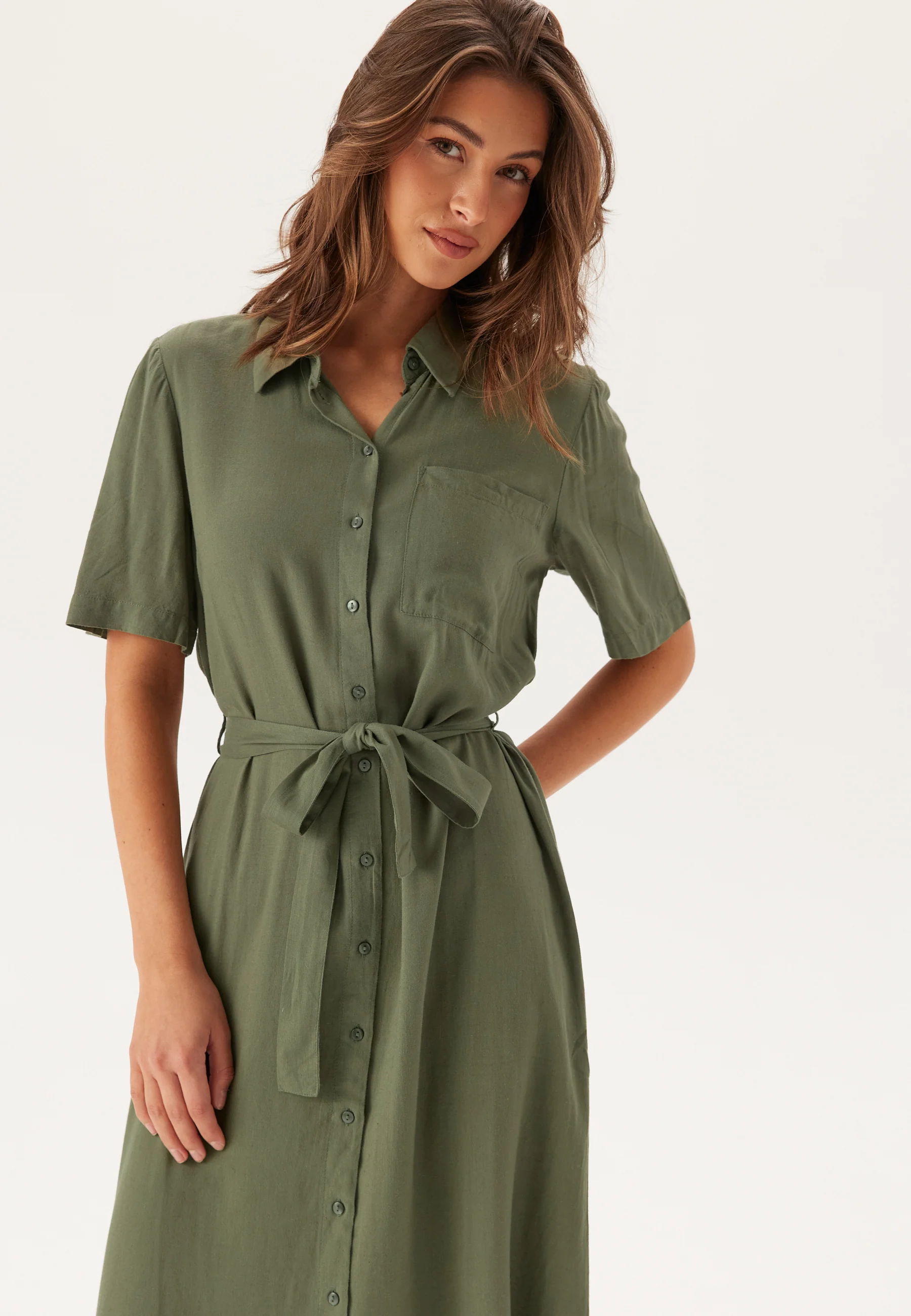 Pcpia 2/4 MIDI SHIRT DRESS - Image 4