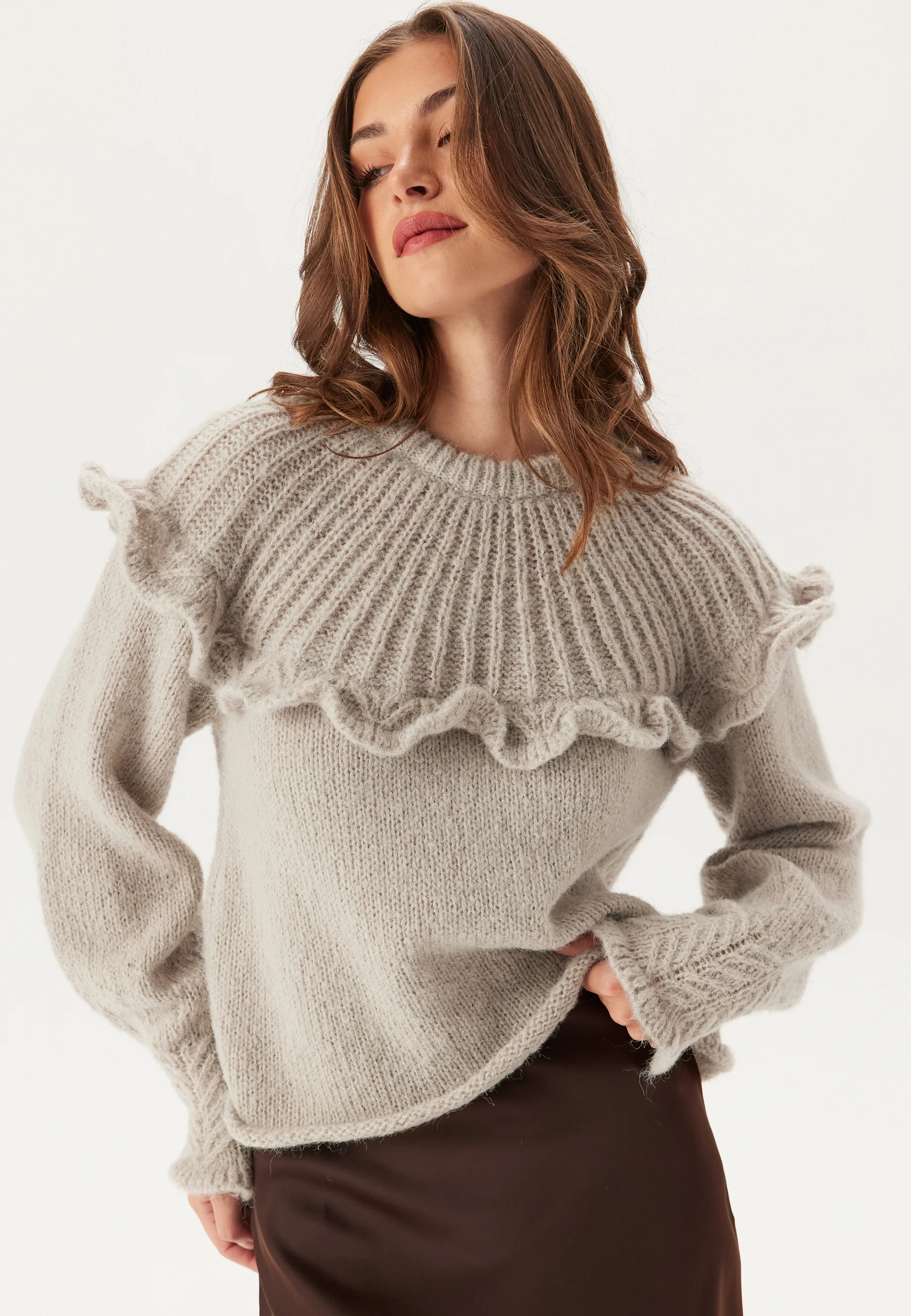 Pcrikka Ls Oneck Knit