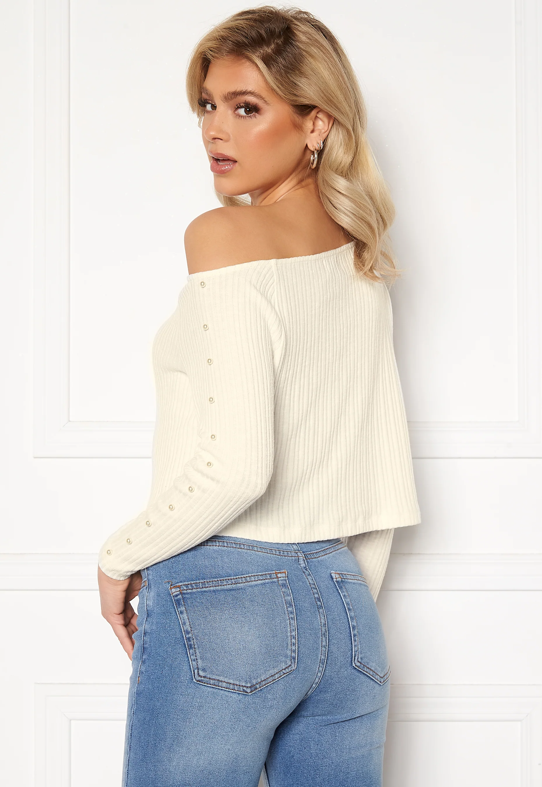 Pearl Boat Neck Top - Image 2
