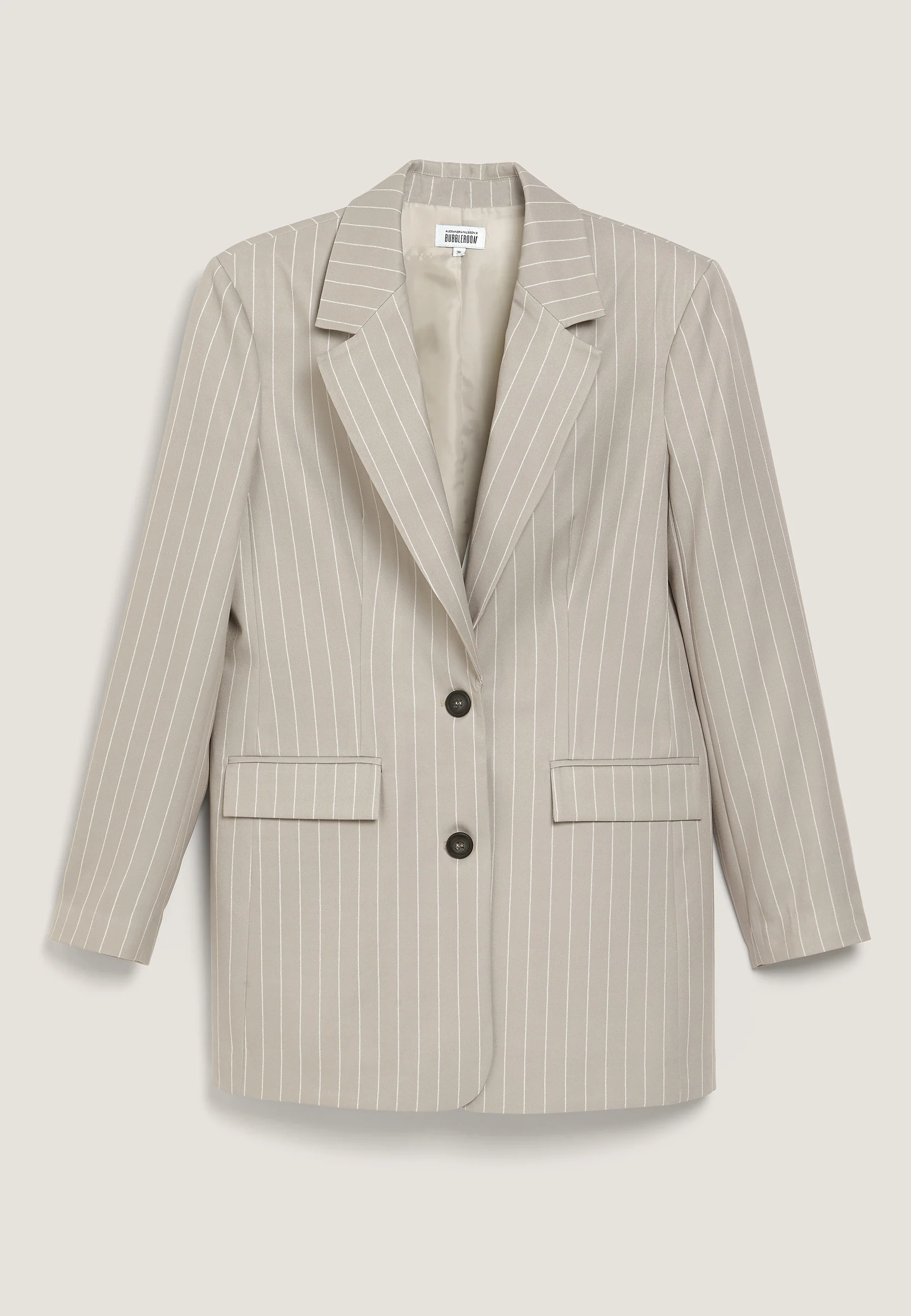 Pinstripe Oversized Blazer - Image 7