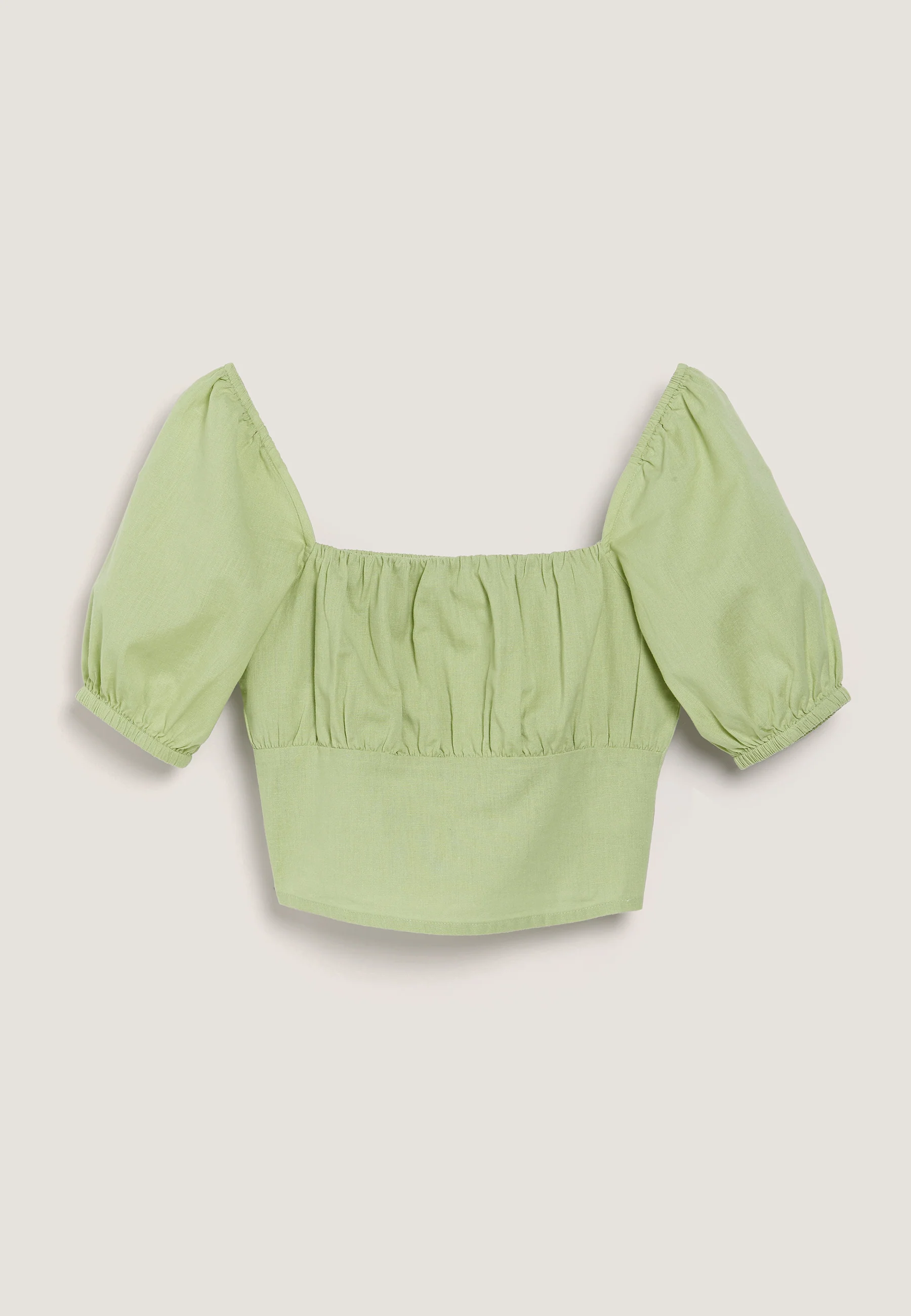 Puff Sleeve Cropped Top - Image 4