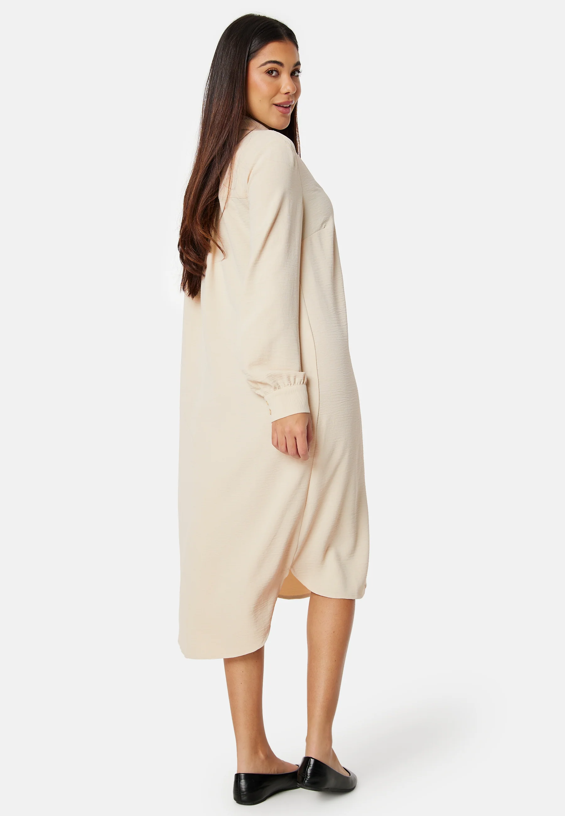Relaxed L/S Shirt Dress - Image 3