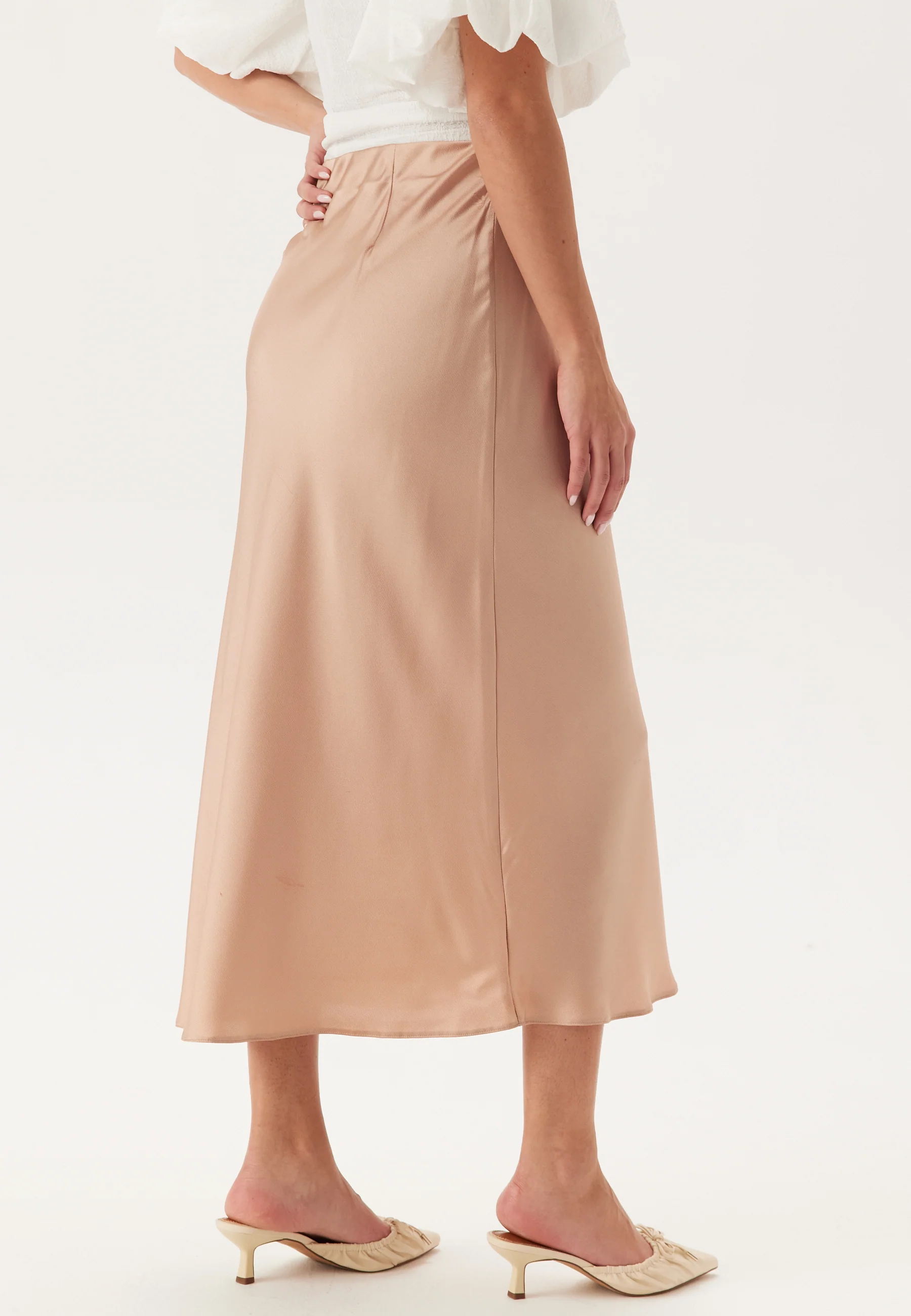 Satin Midi Skirt - Image 3