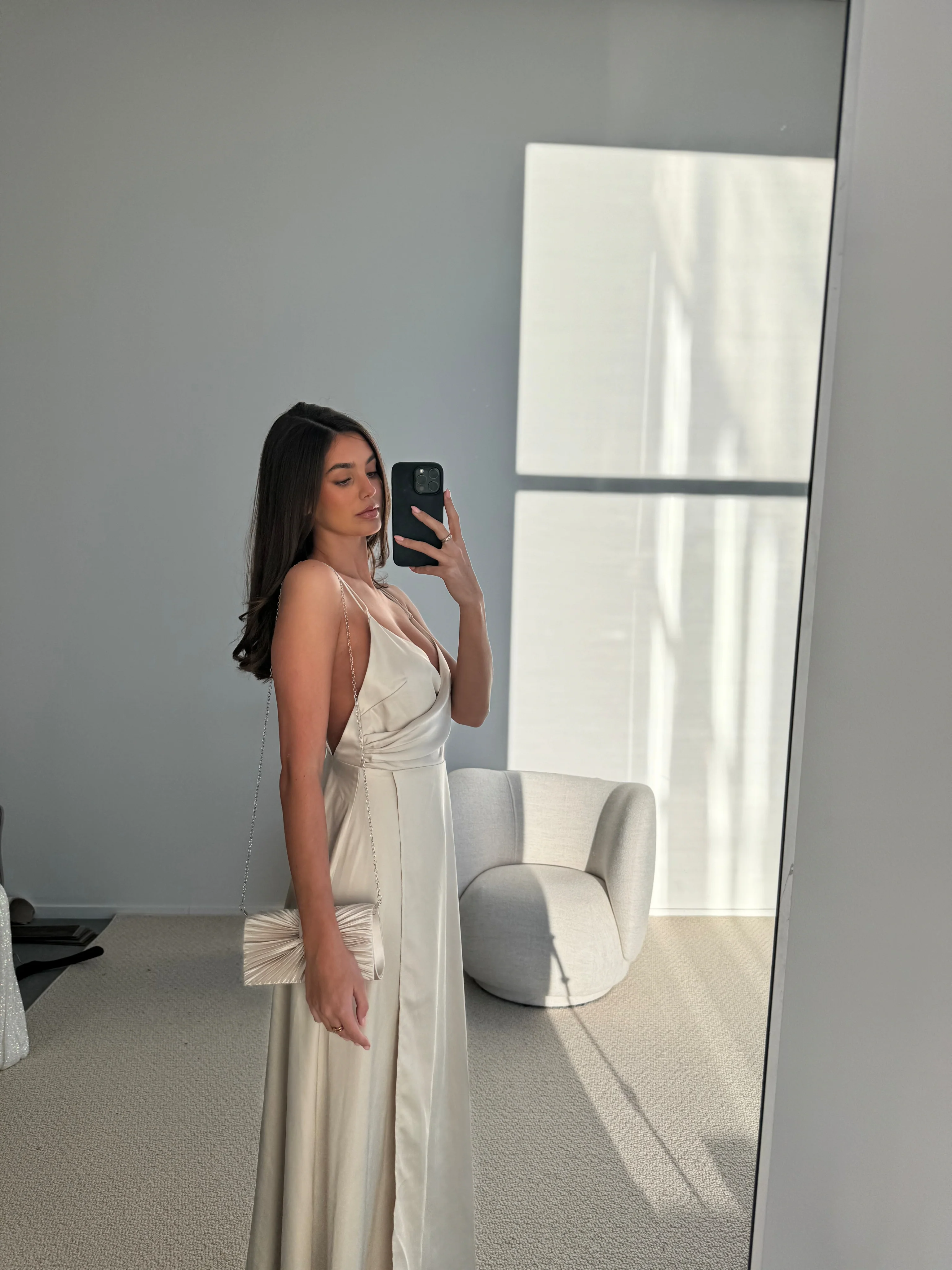 Satin strap Gown - Image 5