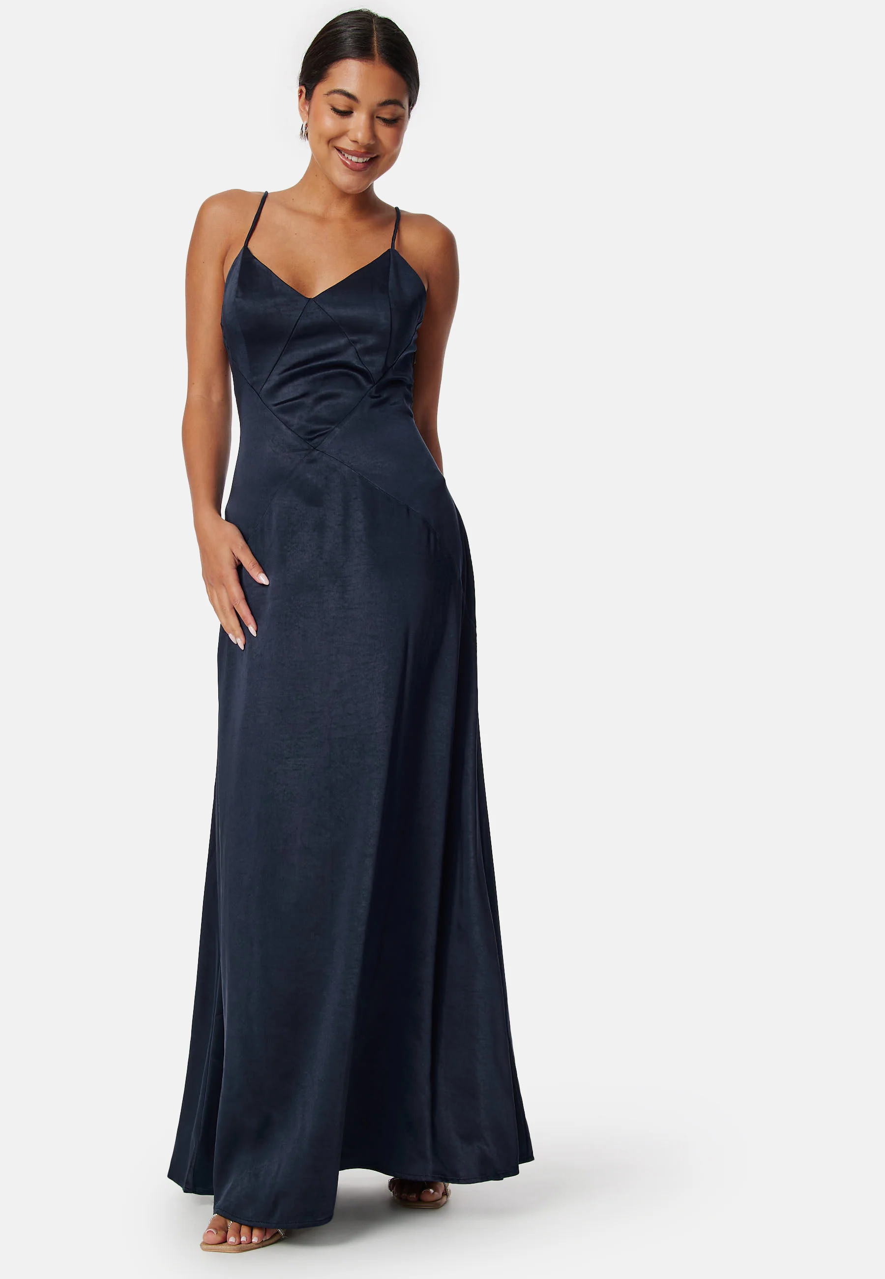 Satin Strap Gown - Image 2