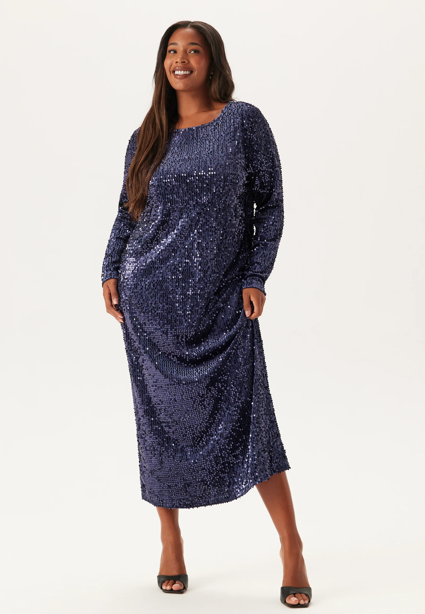 Sequin Long Midi Dress - Image 5