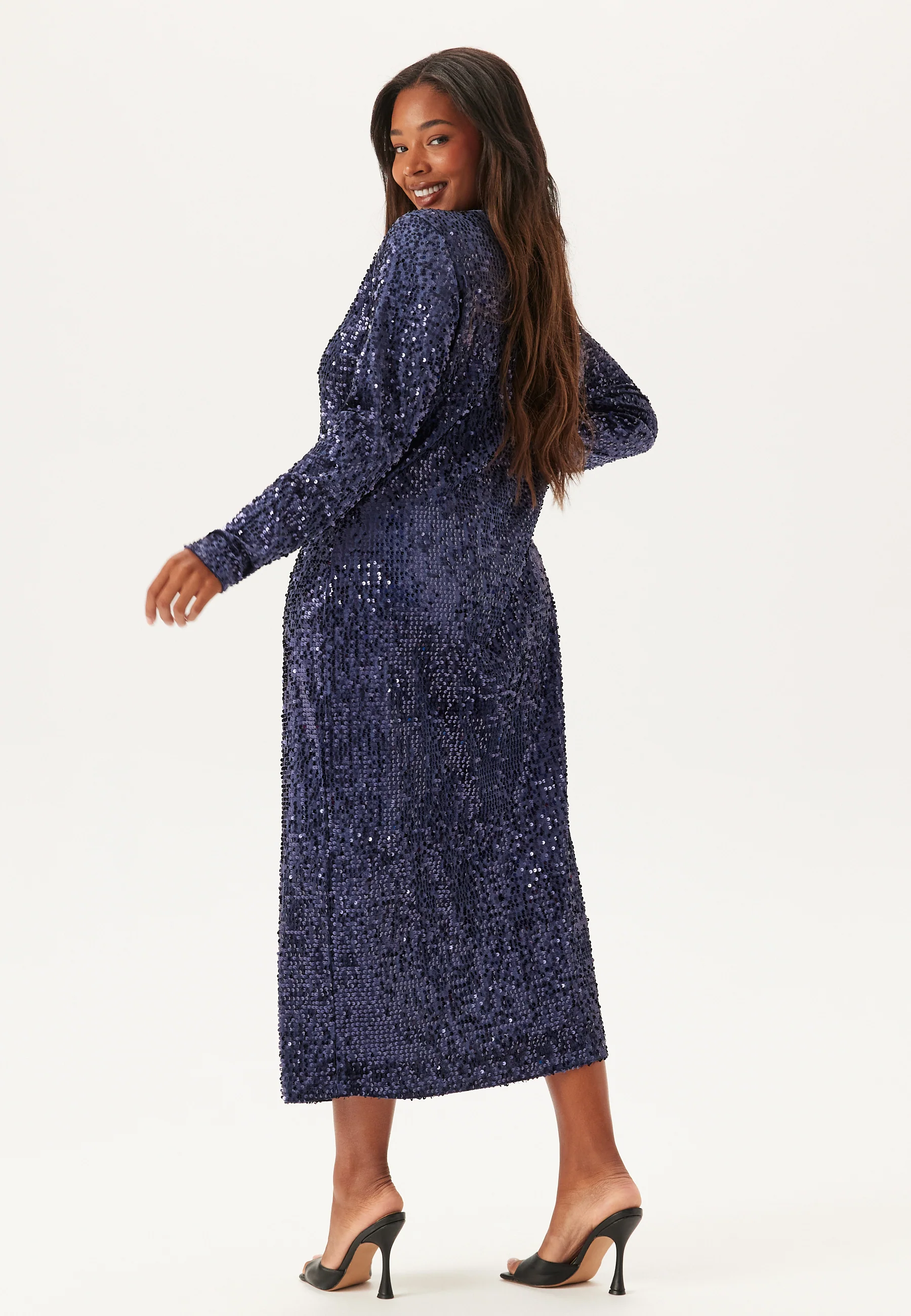 Sequin Long Midi Dress - Image 6