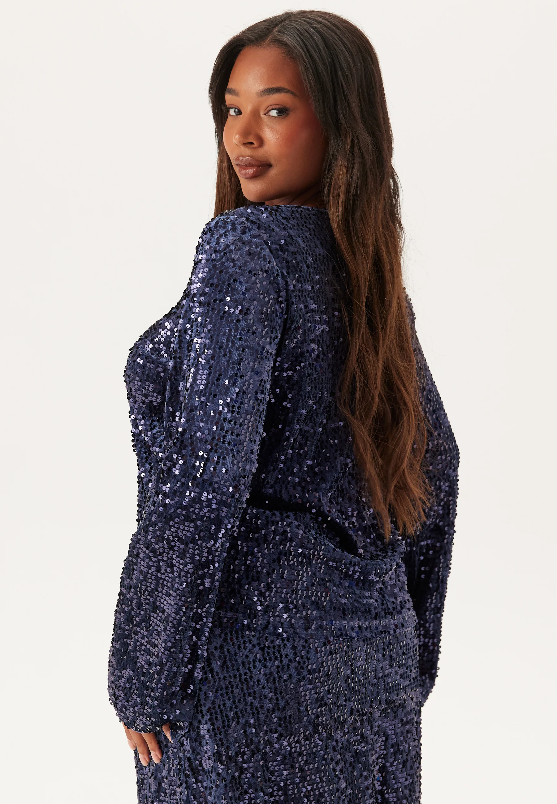 Sequin Trumpet Sleeve Top - Image 7