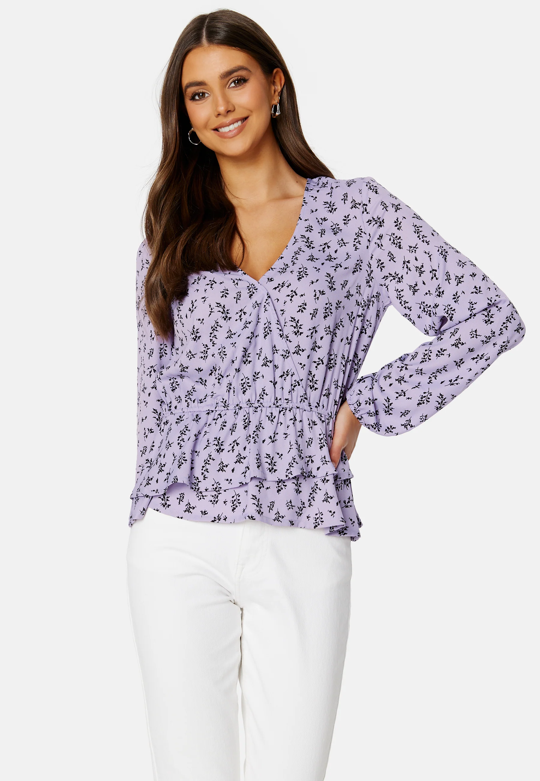Serene wrap blouse