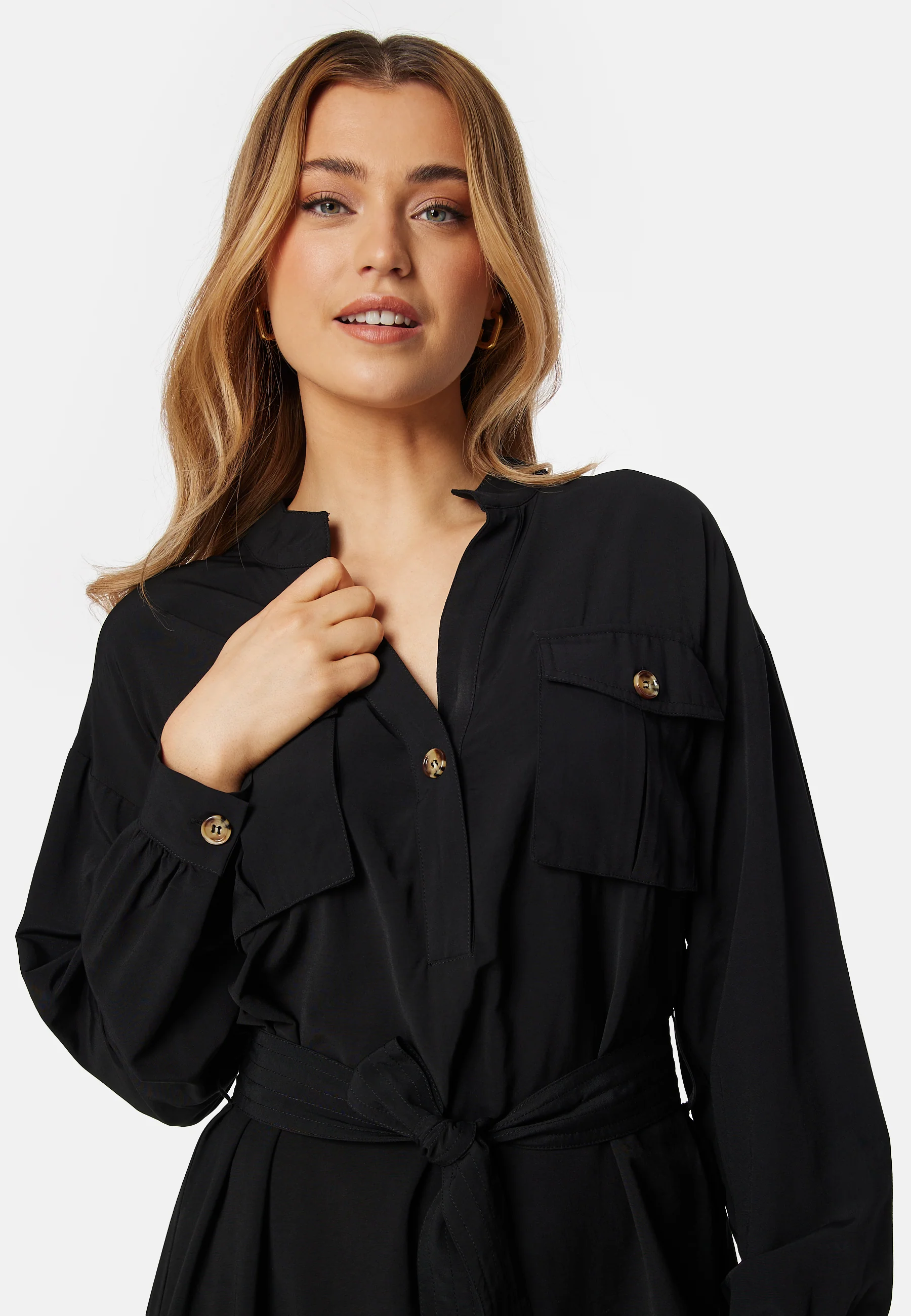 Shaima Cargo Shirt Dress - Image 4