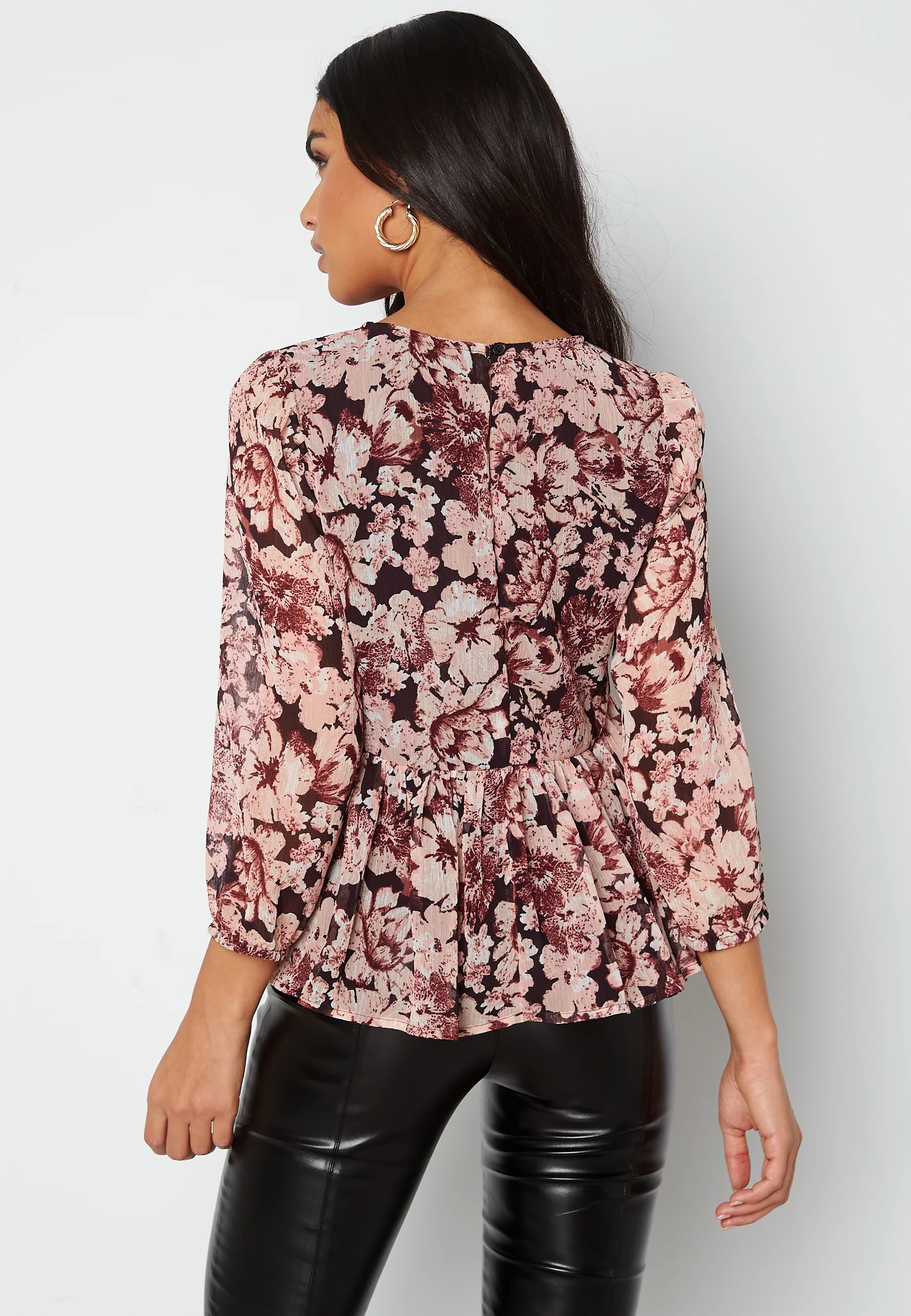 Skye 3/4 Peplum Top - Image 3