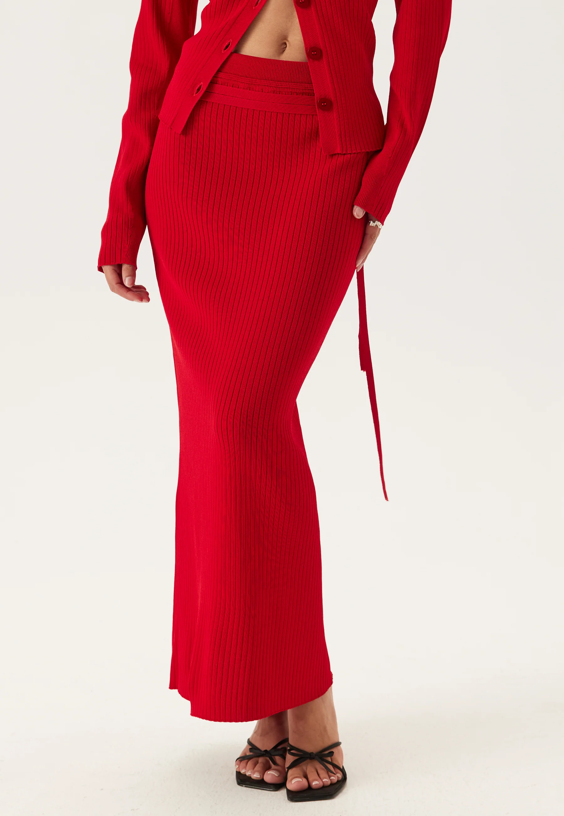 Slfcarly Mw Knit Ankle Skirt - Image 2