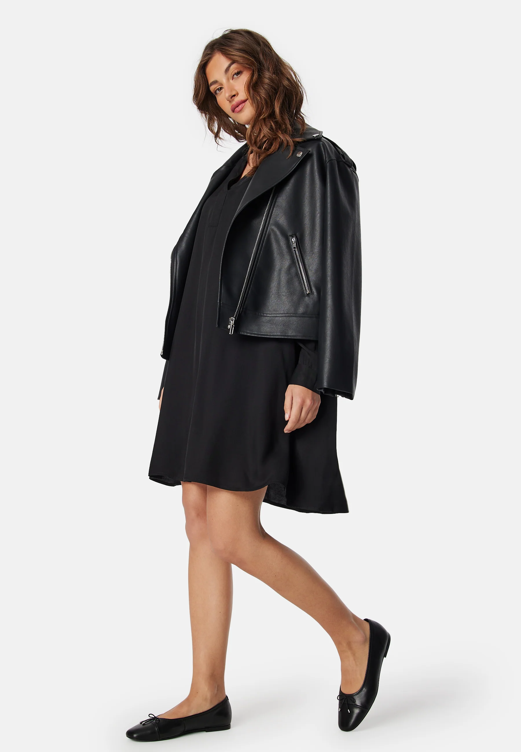 Slfmaddi Ls V-neck Short Dress - Image 3
