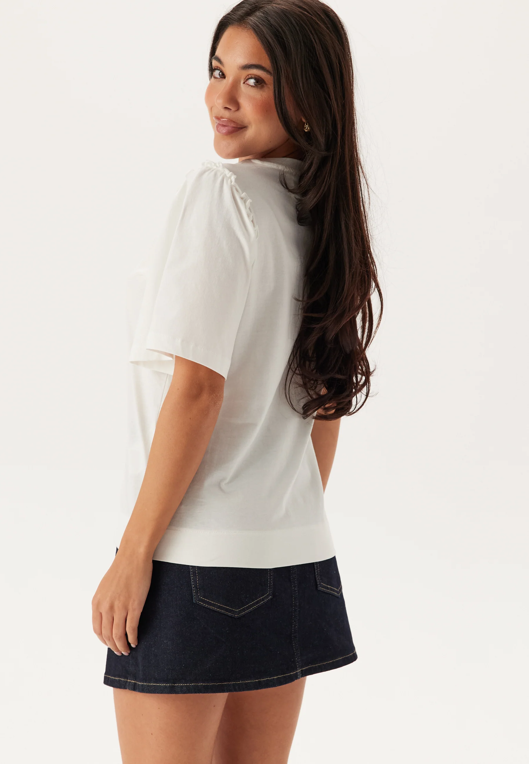 Slfpenelope 2/4 RUFFLE TEE NOO - Image 3