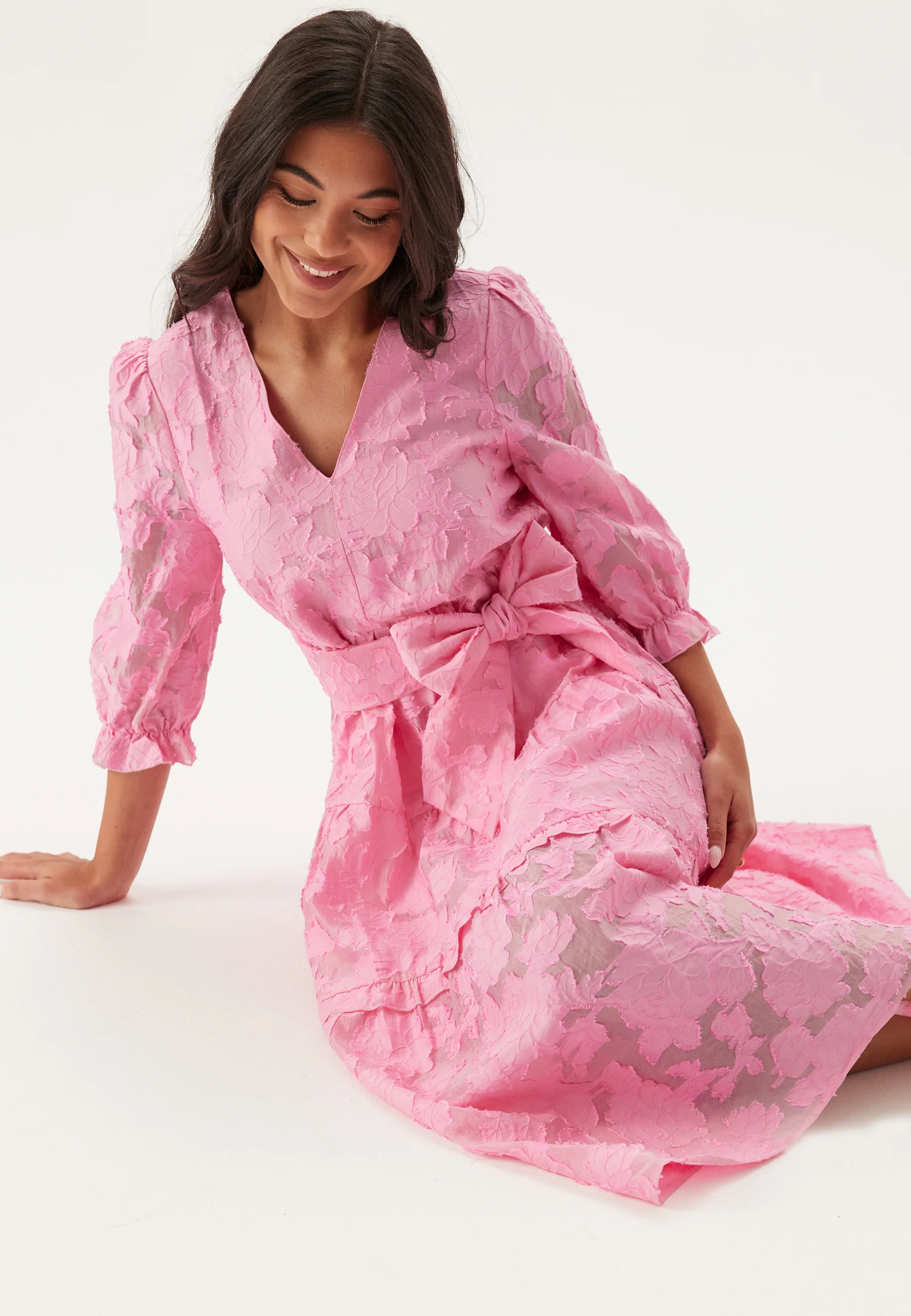 Slfsadie 3/4 Midi Dress - Image 4