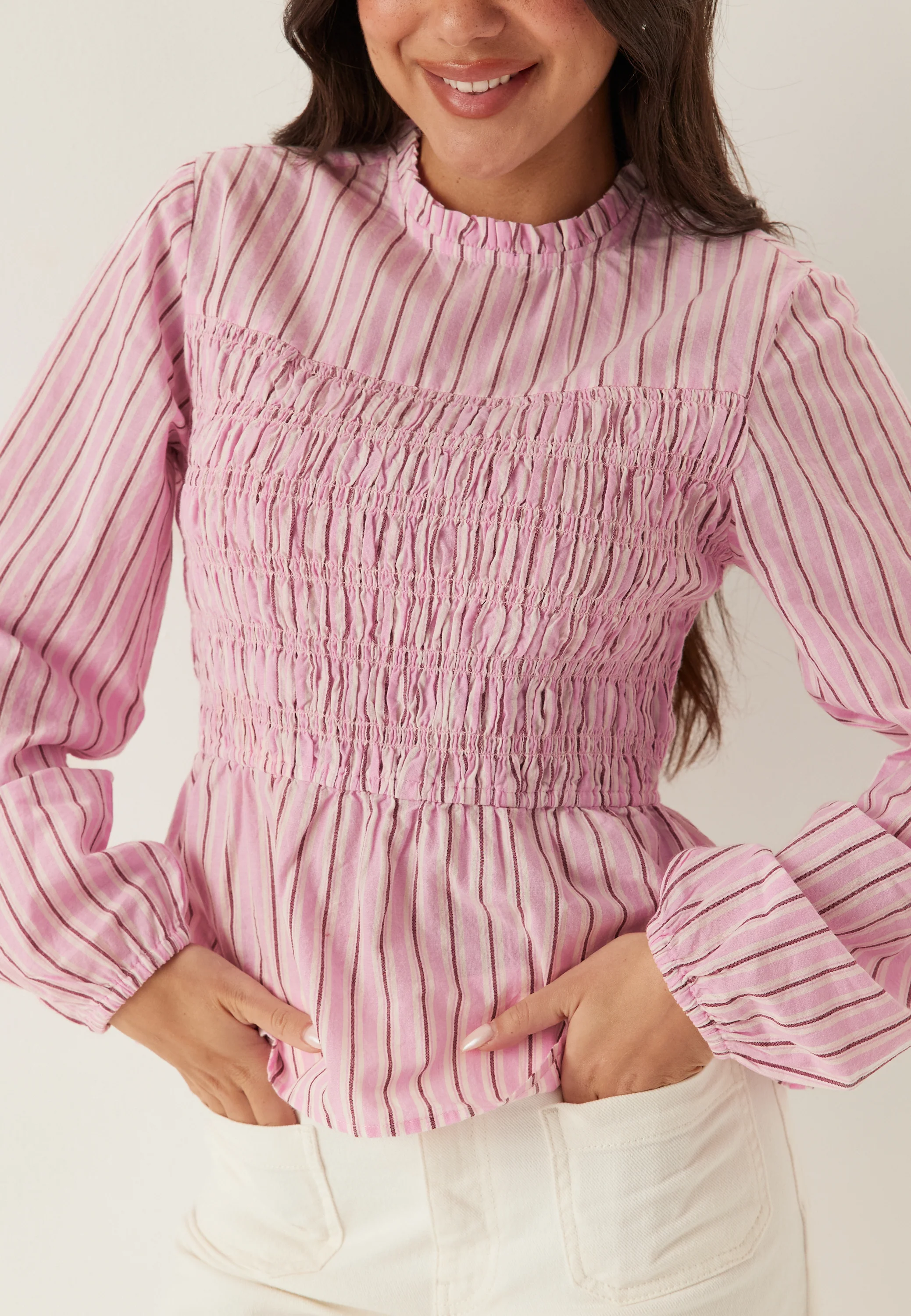 Smock Cotton Blouse - Image 2