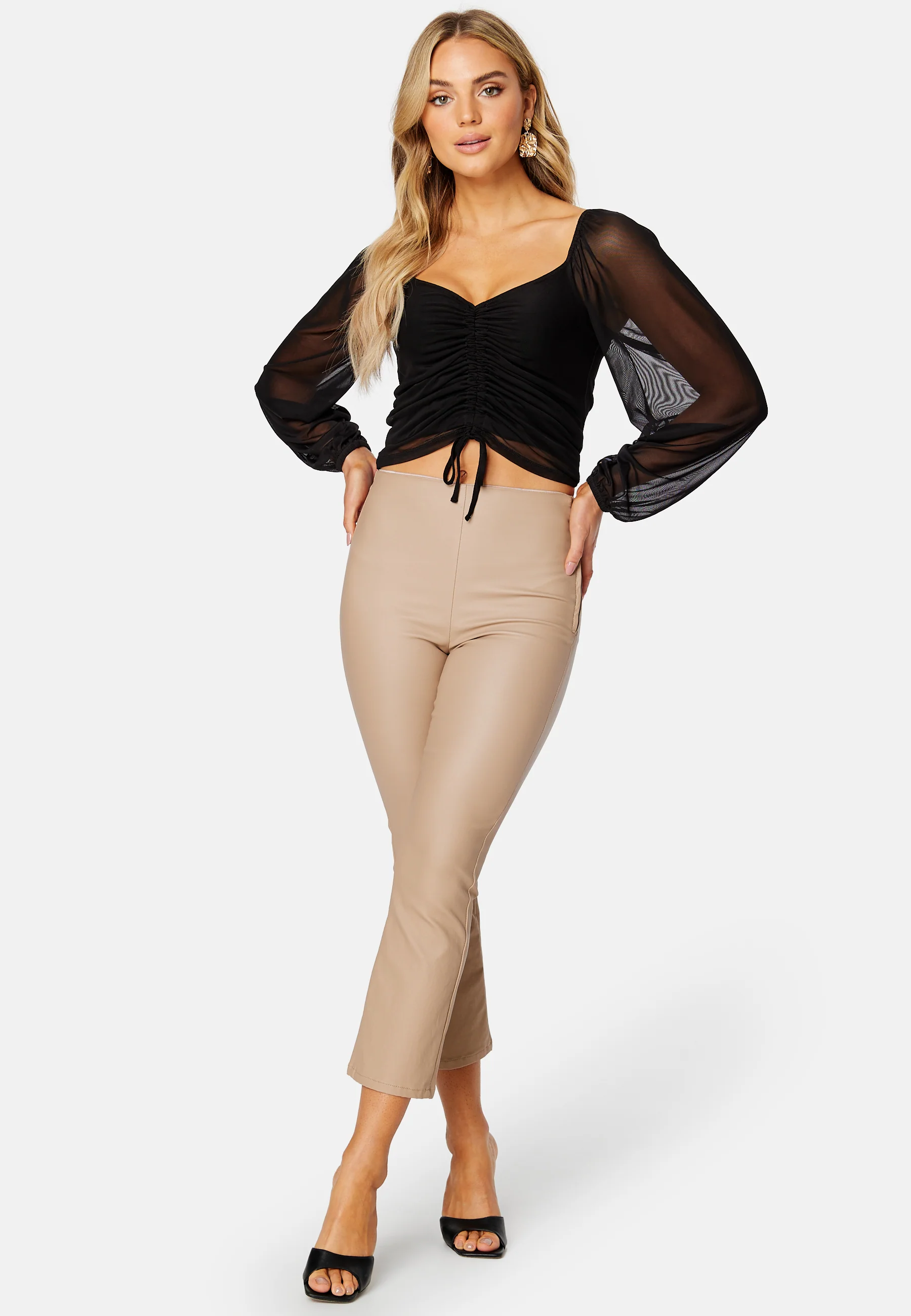 Stella ruched mesh top - Image 2