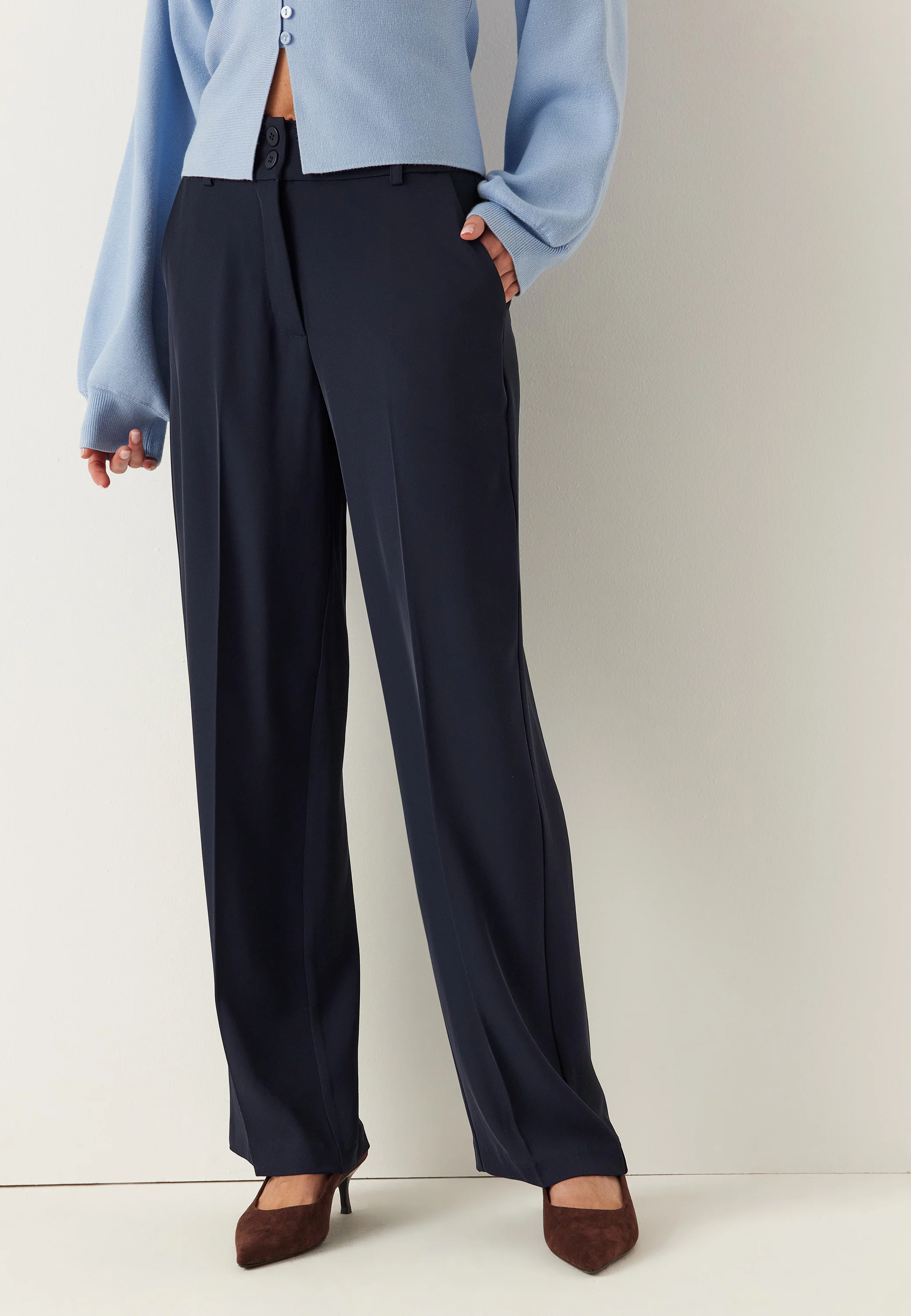 Straight Leg Trousers - Image 2