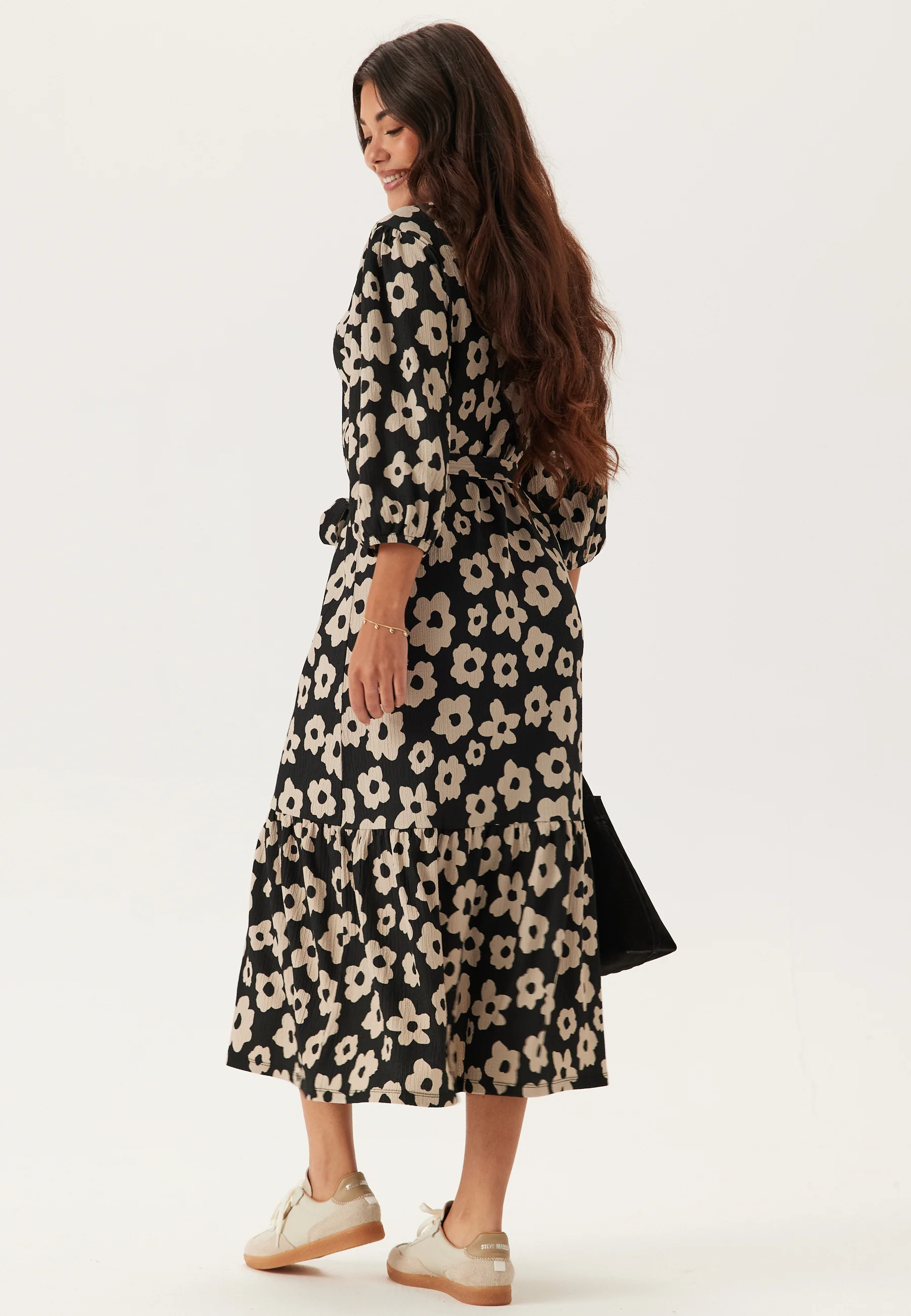 Structure Flounce Midi Dress - Image 2