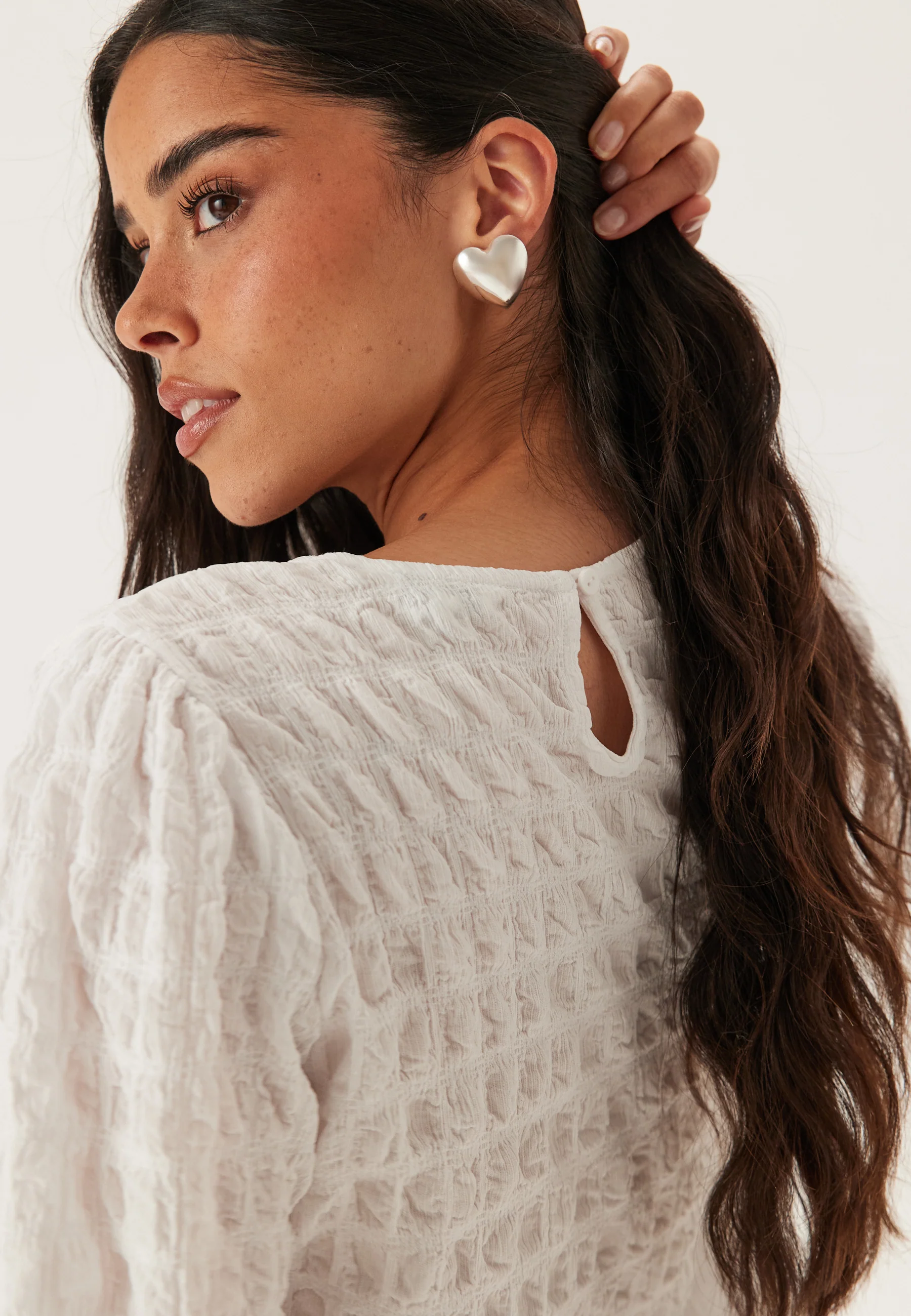 Structure Puff Sleeve Top - Image 4