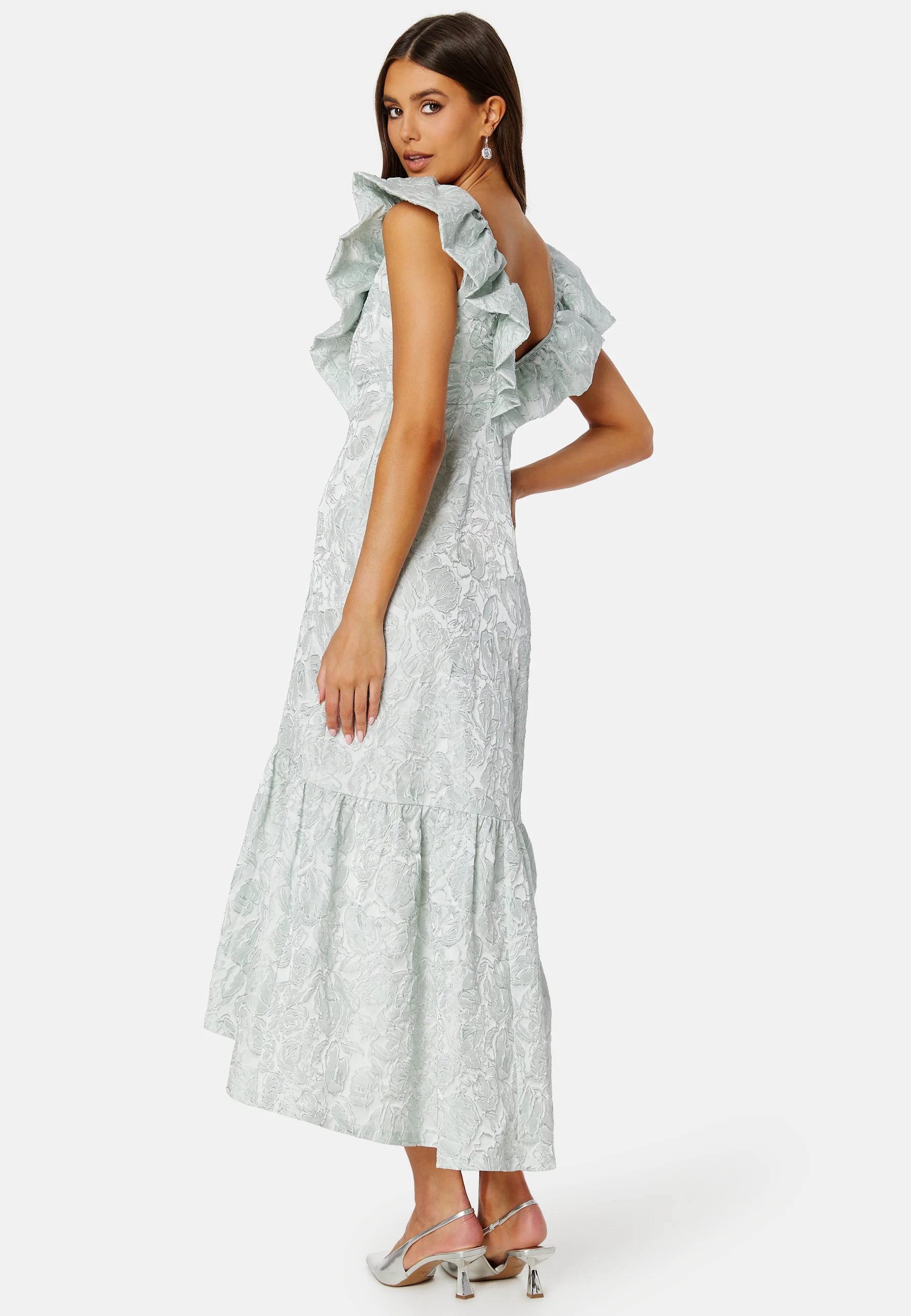 Summer Luxe Flounce Midi Dress - Image 3