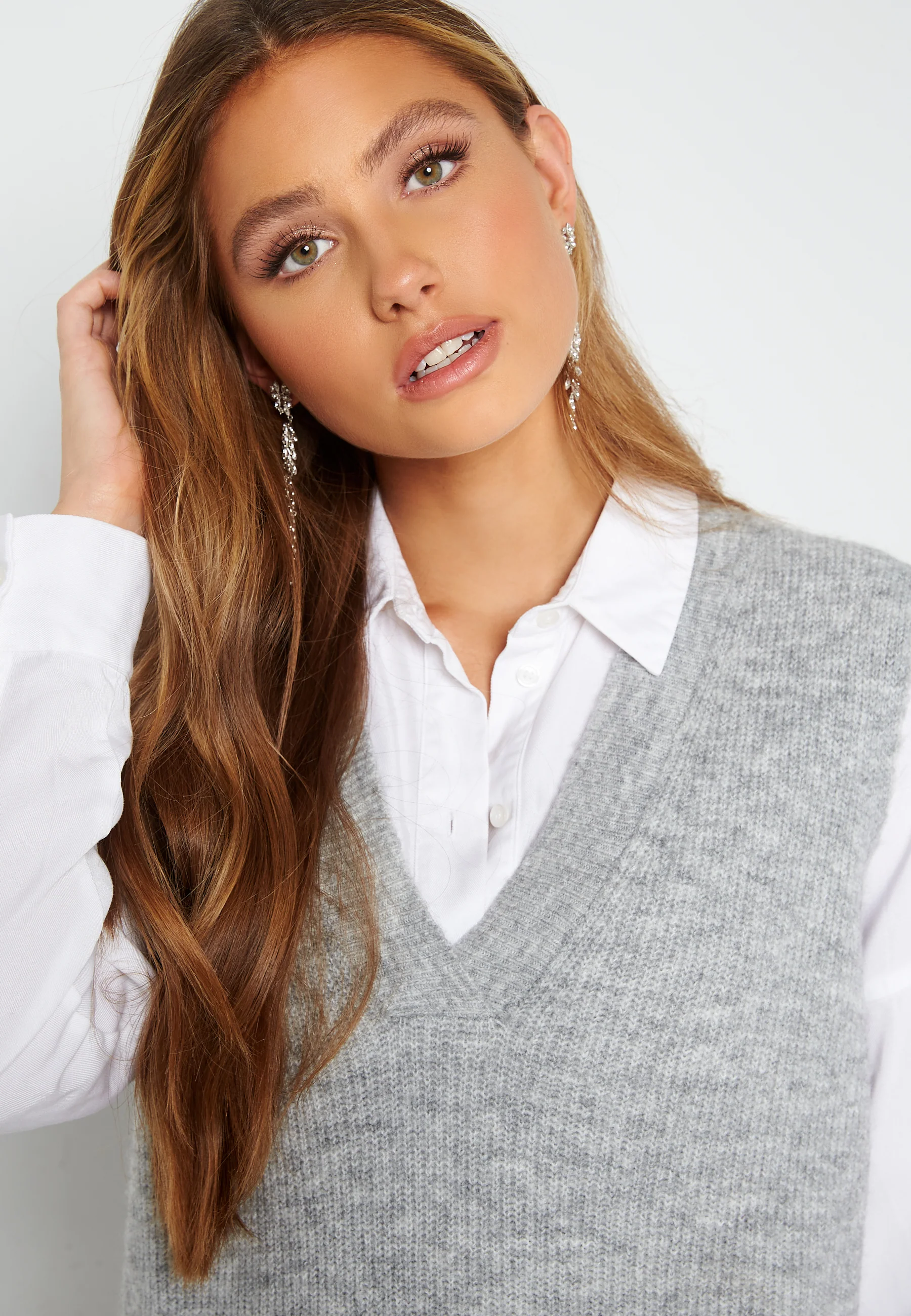 Svampi S/L Long Knit Vest - Image 4