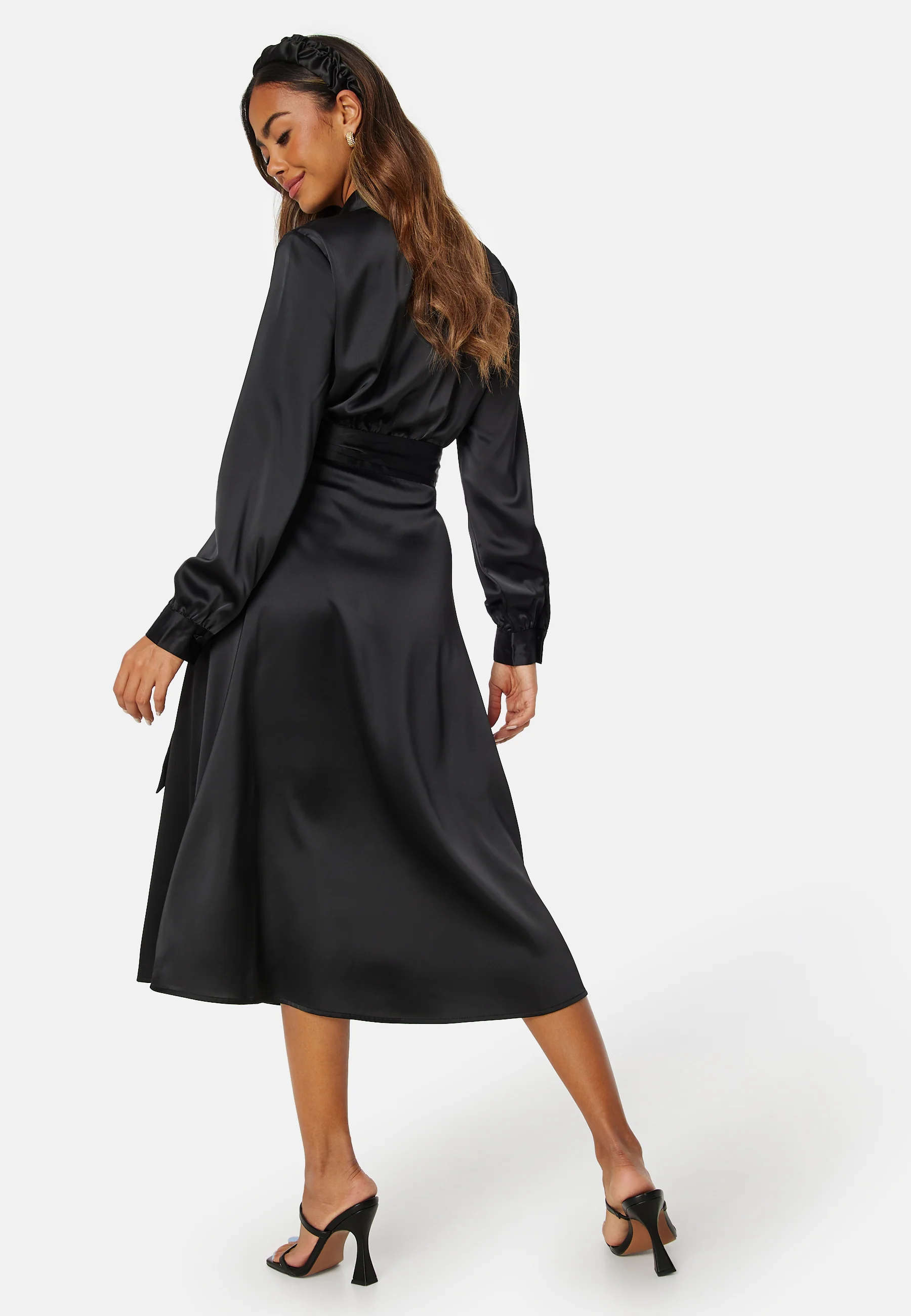 Terilee Satin Wrap Dress - Image 2