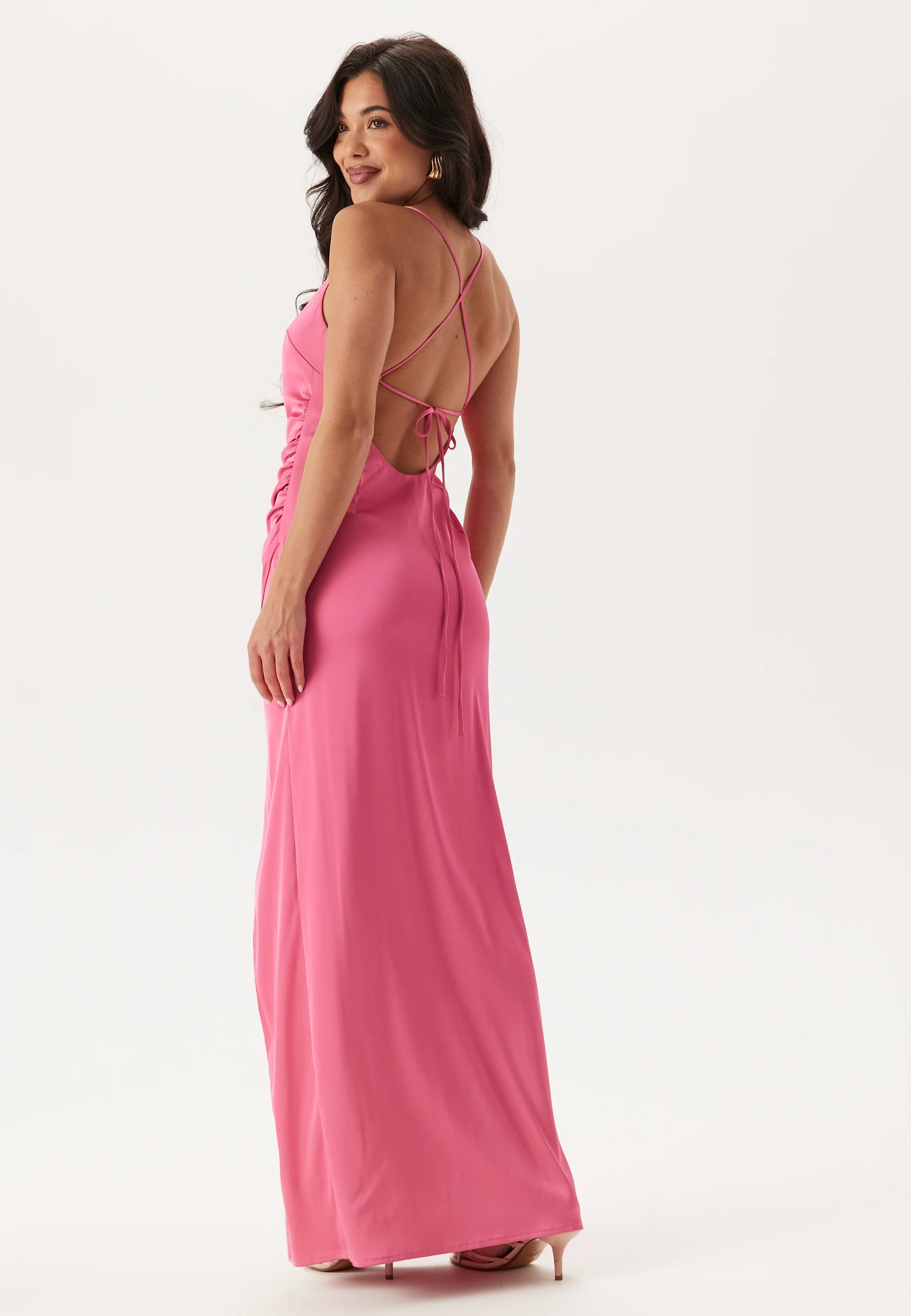 Tie Back Satin Gown - Image 2