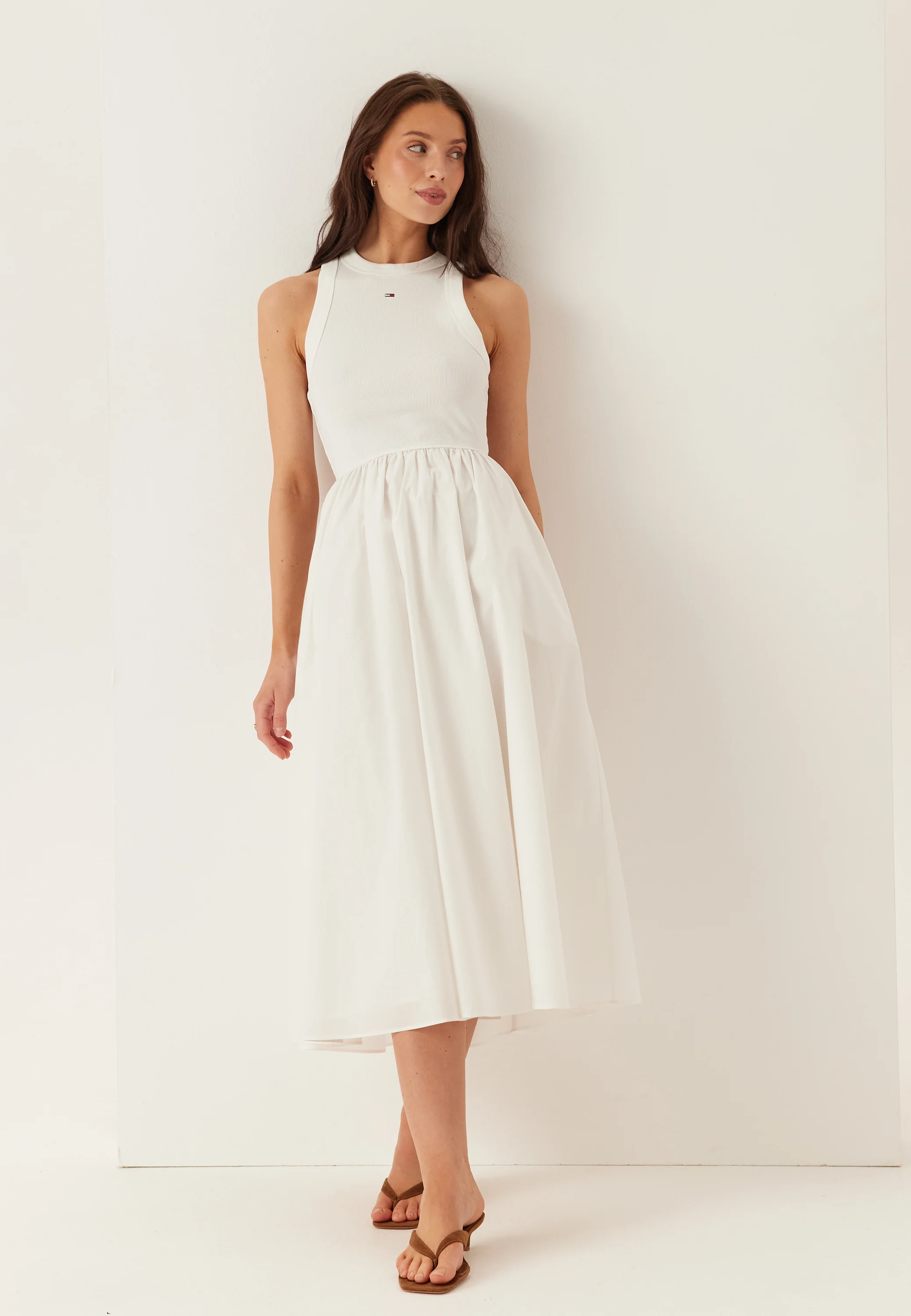 Tjw Rib Poplin Tank Dress Ext