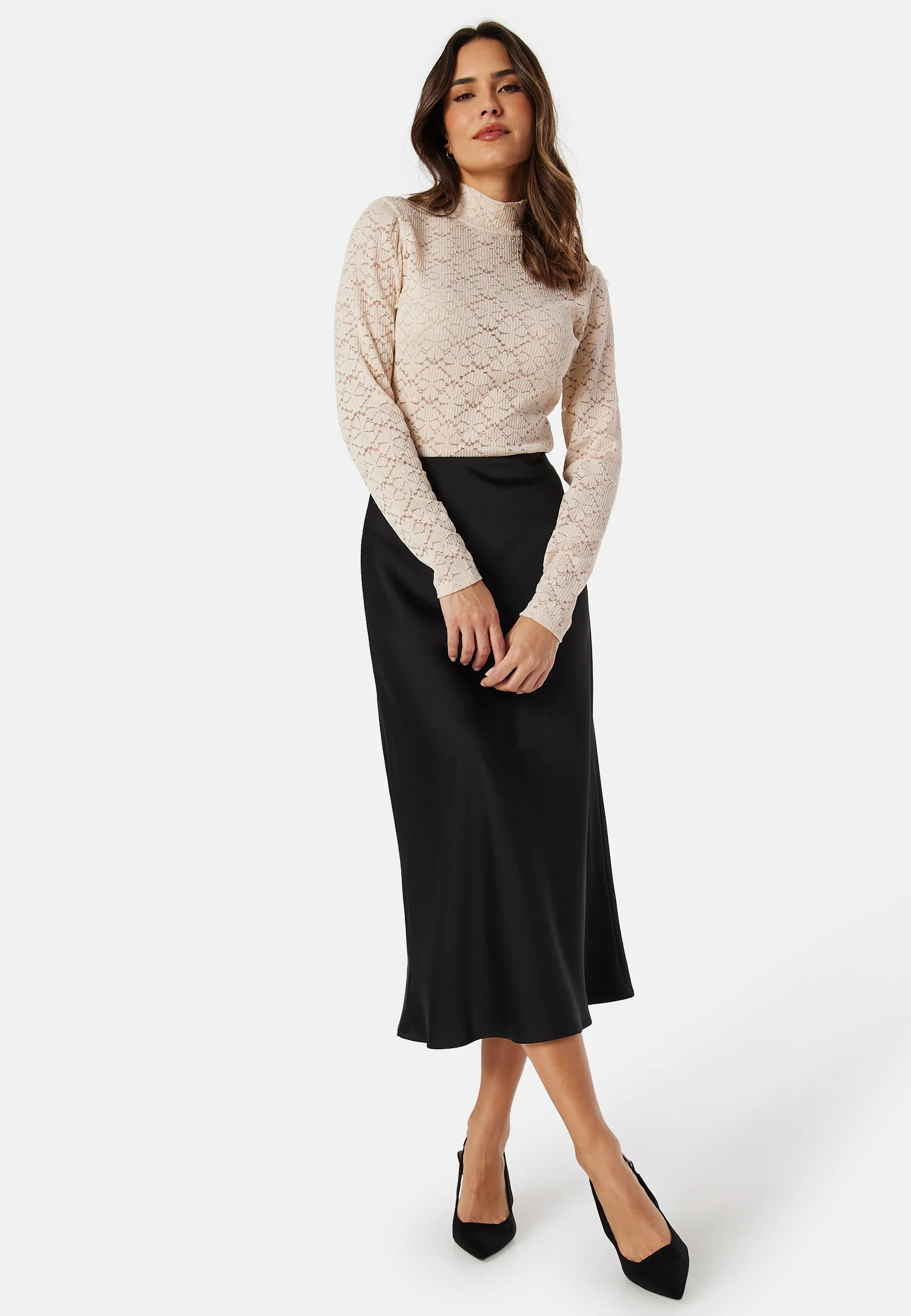 Turtleneck Lace Top - Image 2