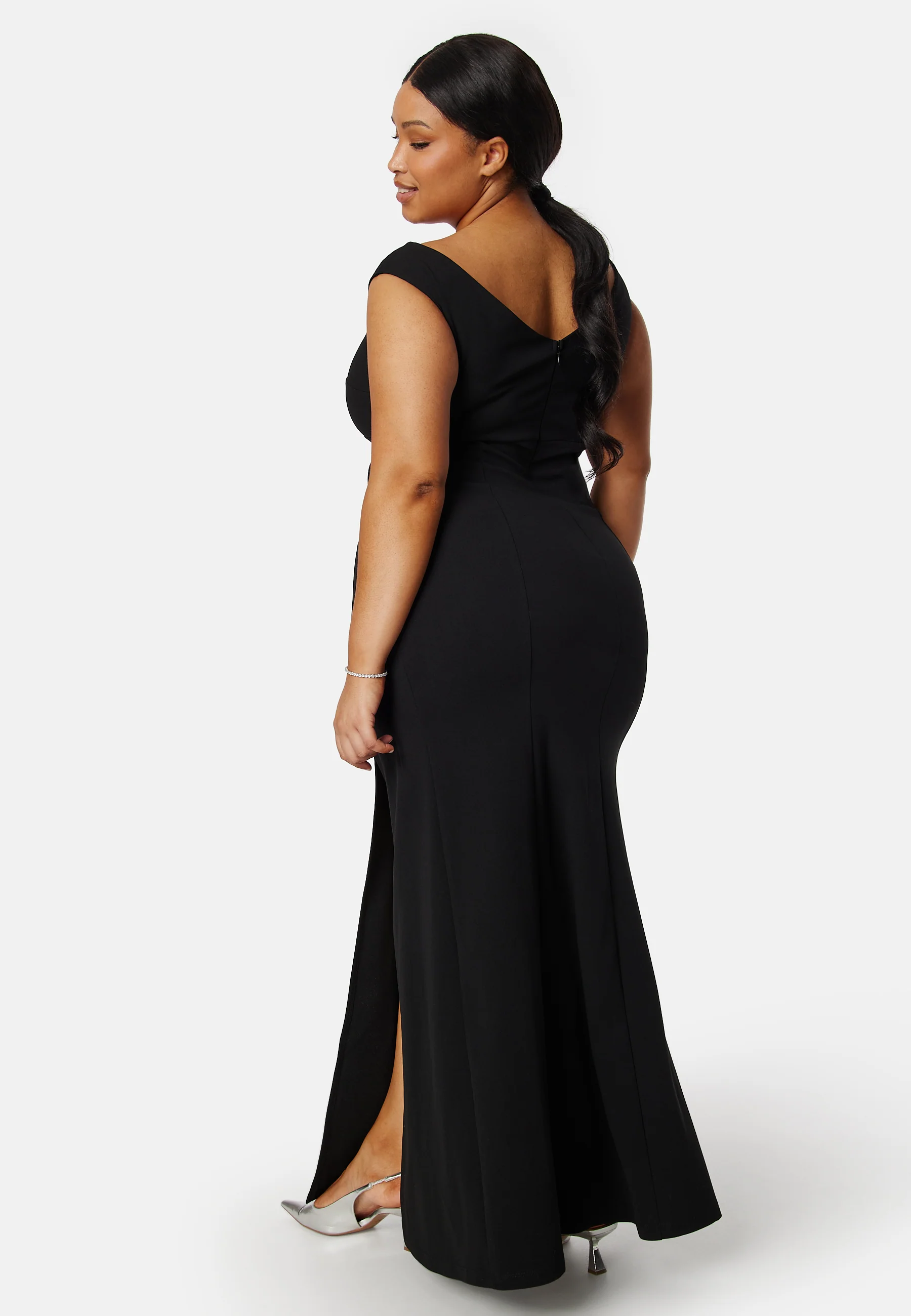 Twist Off Shoulder Gown - Image 6