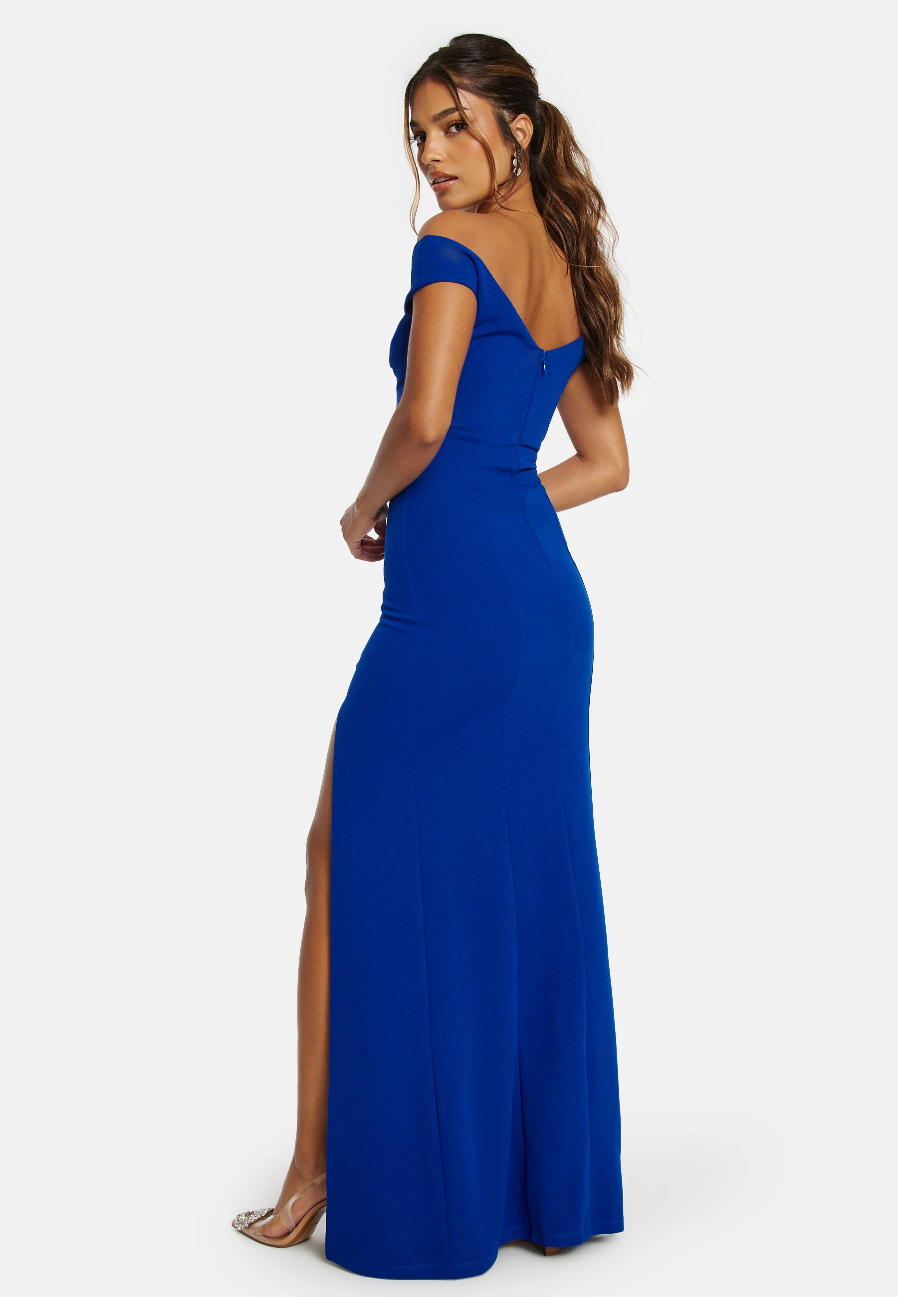 Twist Off Shoulder Gown - Image 2