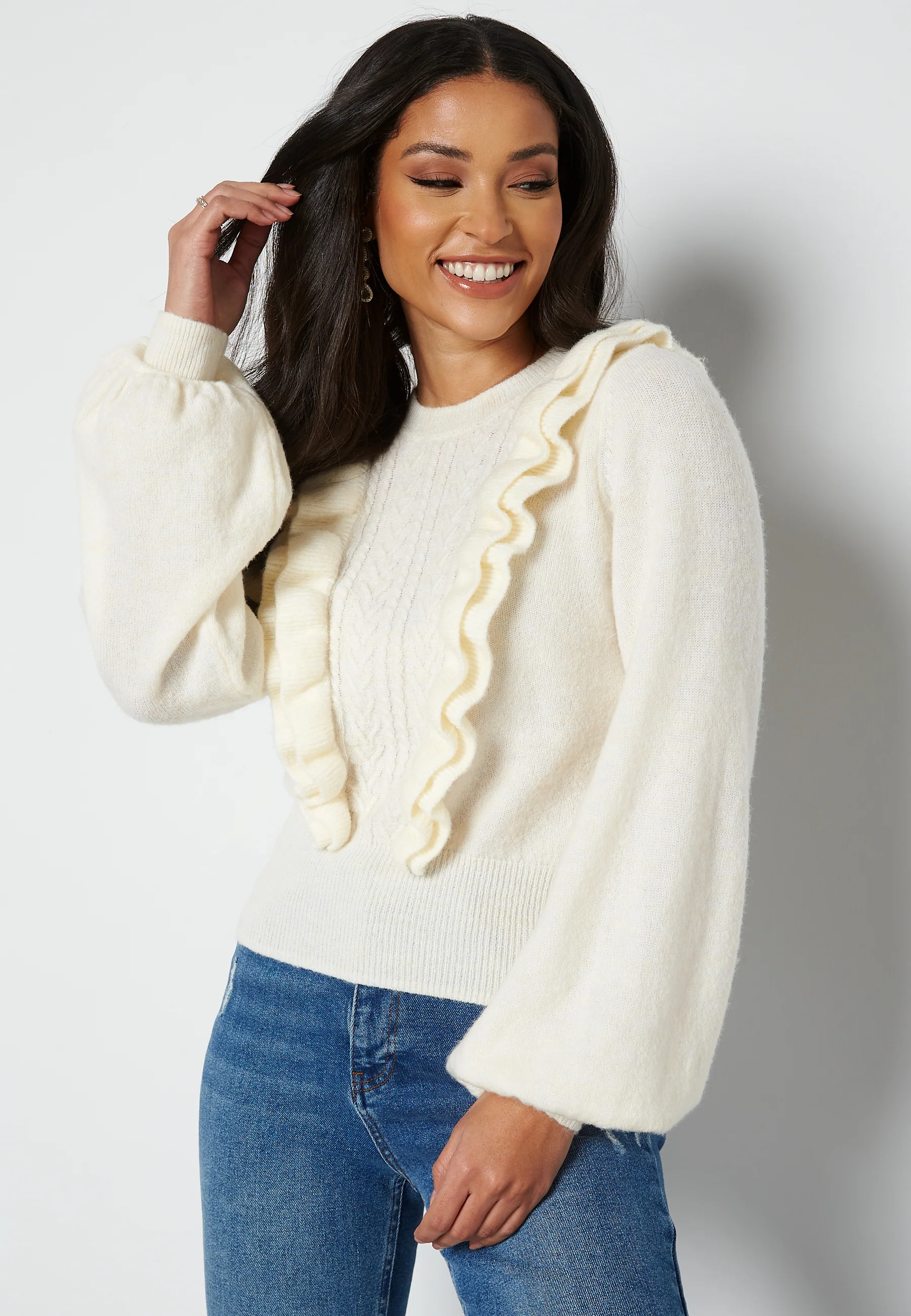 Vada flounce sweater
