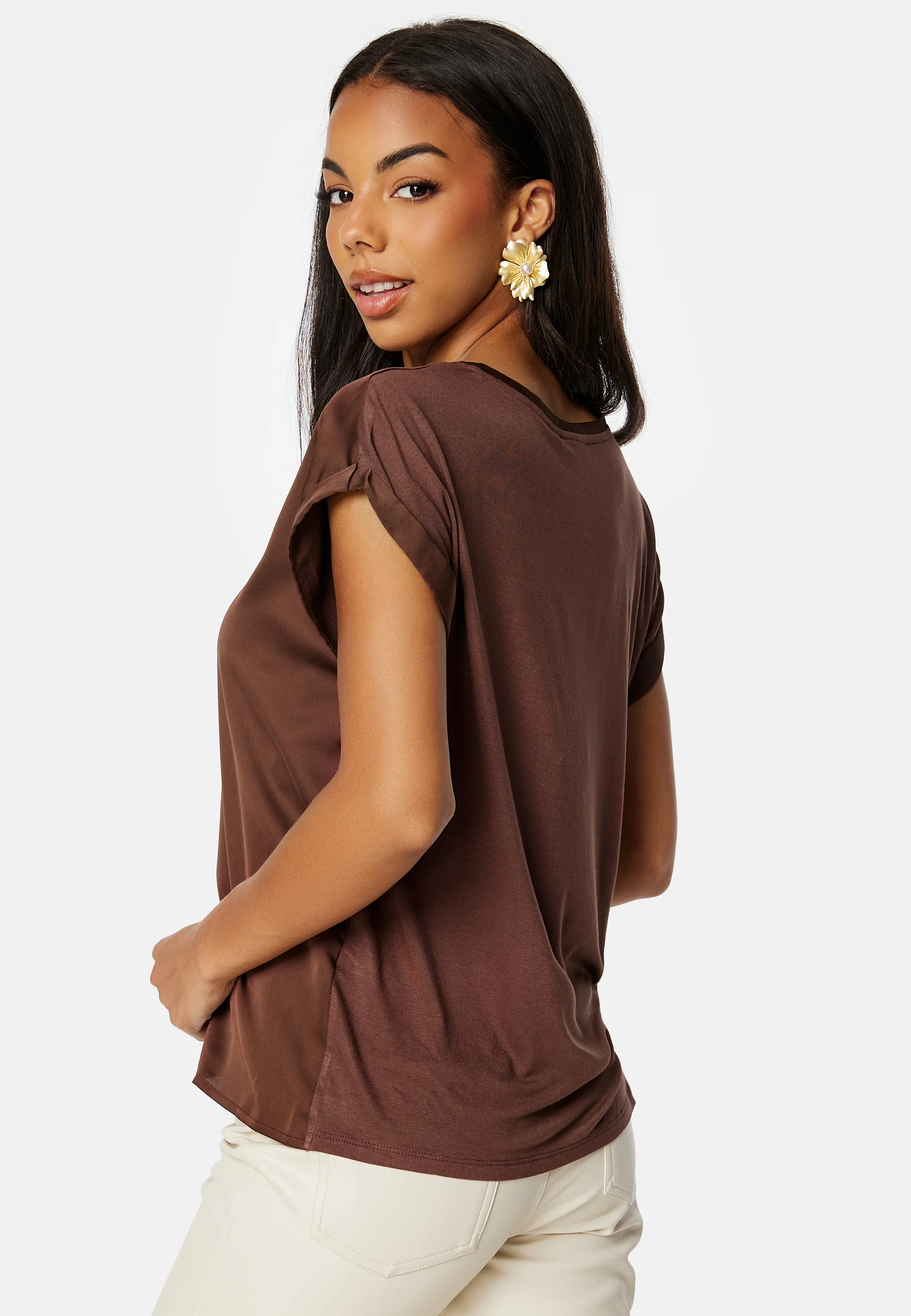 Viellette S/S Satin Top - Image 3