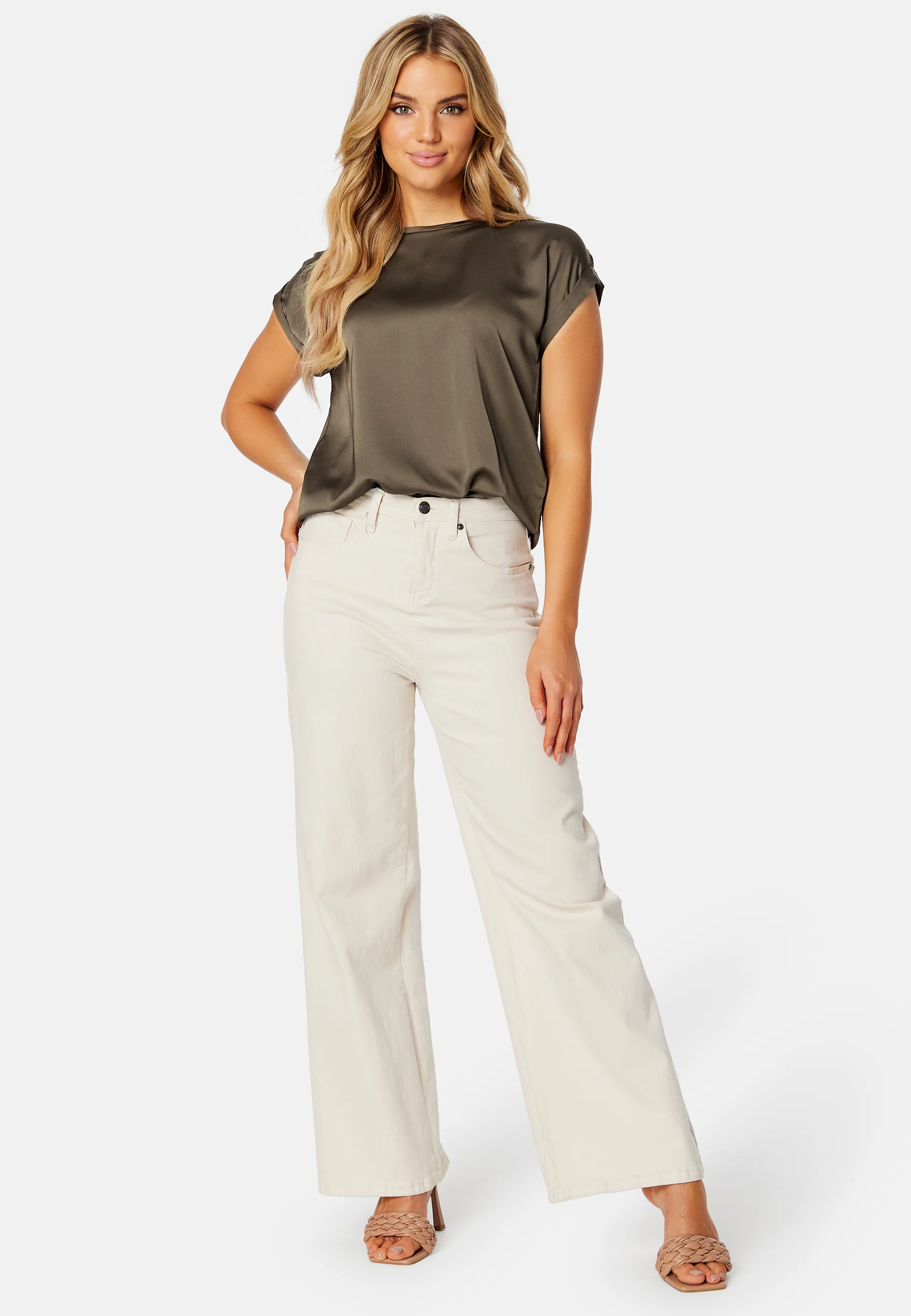 Viellette S/S Satin Top - Image 2